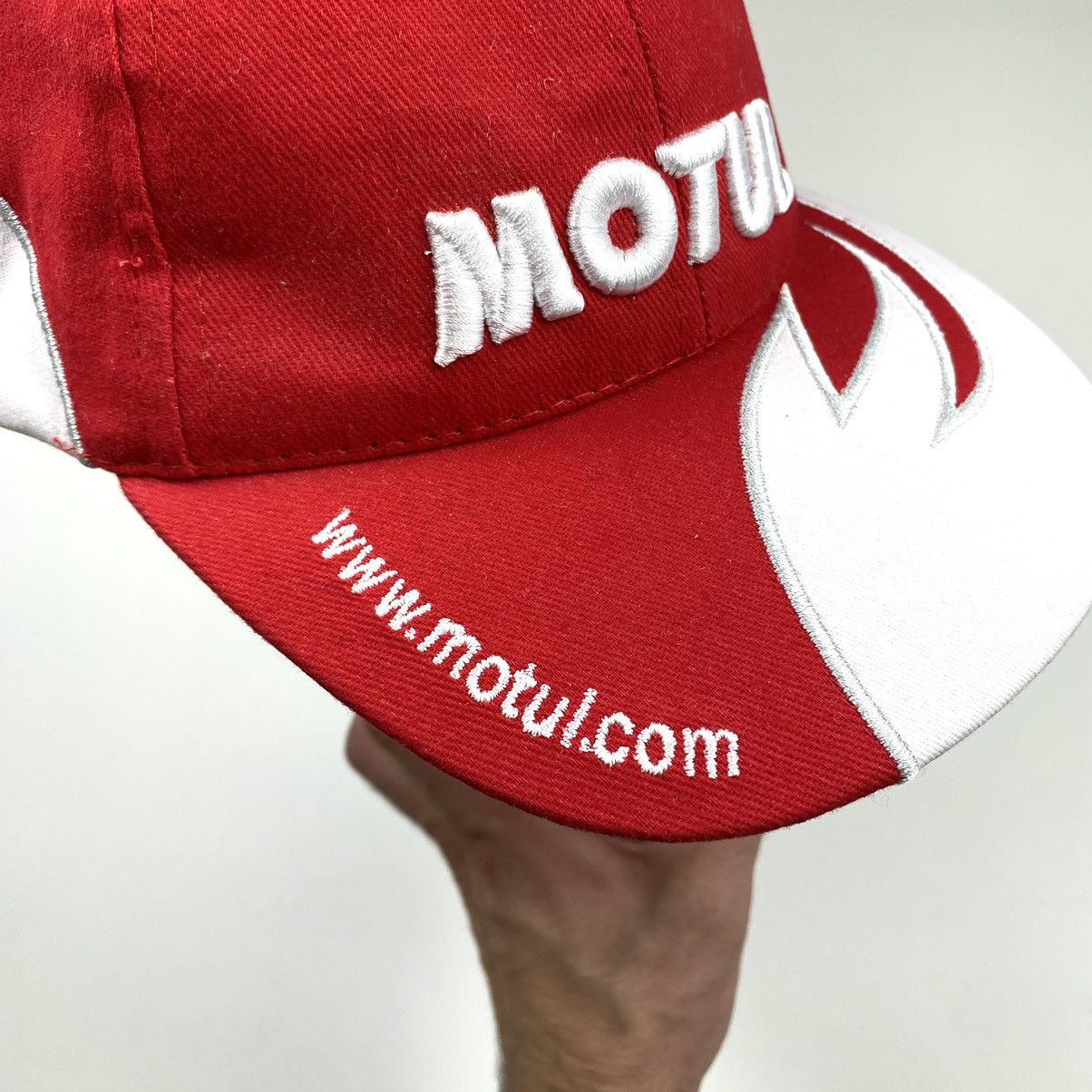 Vintage 💥90’s Vintage Motul Racing Cap Embroidered Flame Art Size ONE SIZE - 4 Thumbnail