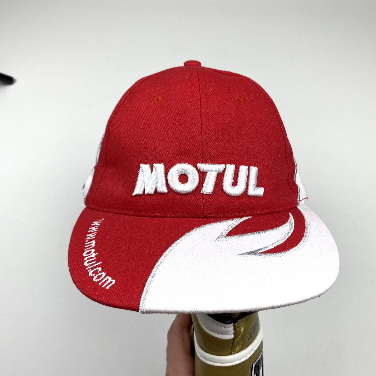 Vintage 💥90’s Vintage Motul Racing Cap Embroidered Flame Art Size ONE SIZE - 3 Thumbnail