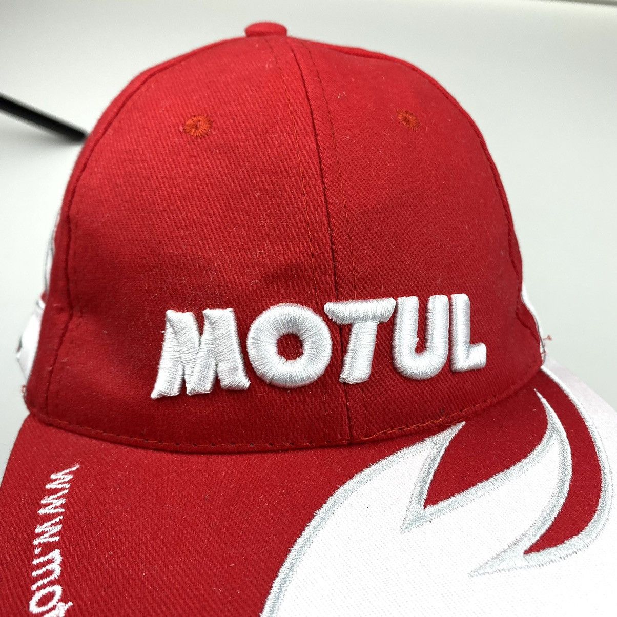 Vintage 💥90’s Vintage Motul Racing Cap Embroidered Flame Art Size ONE SIZE - 5 Thumbnail