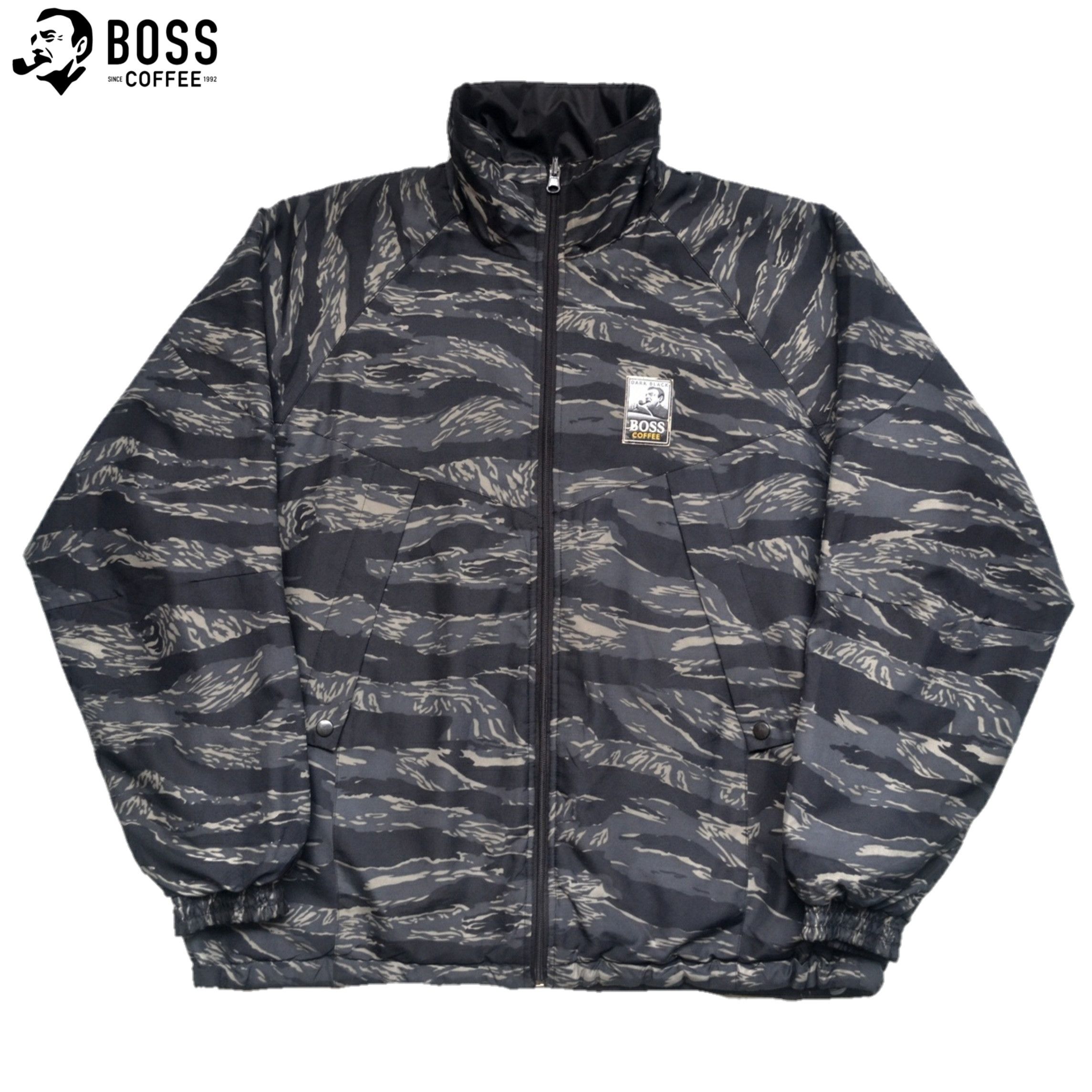 Suntory Boss Coffee Tiger Camo Reversible Jacket