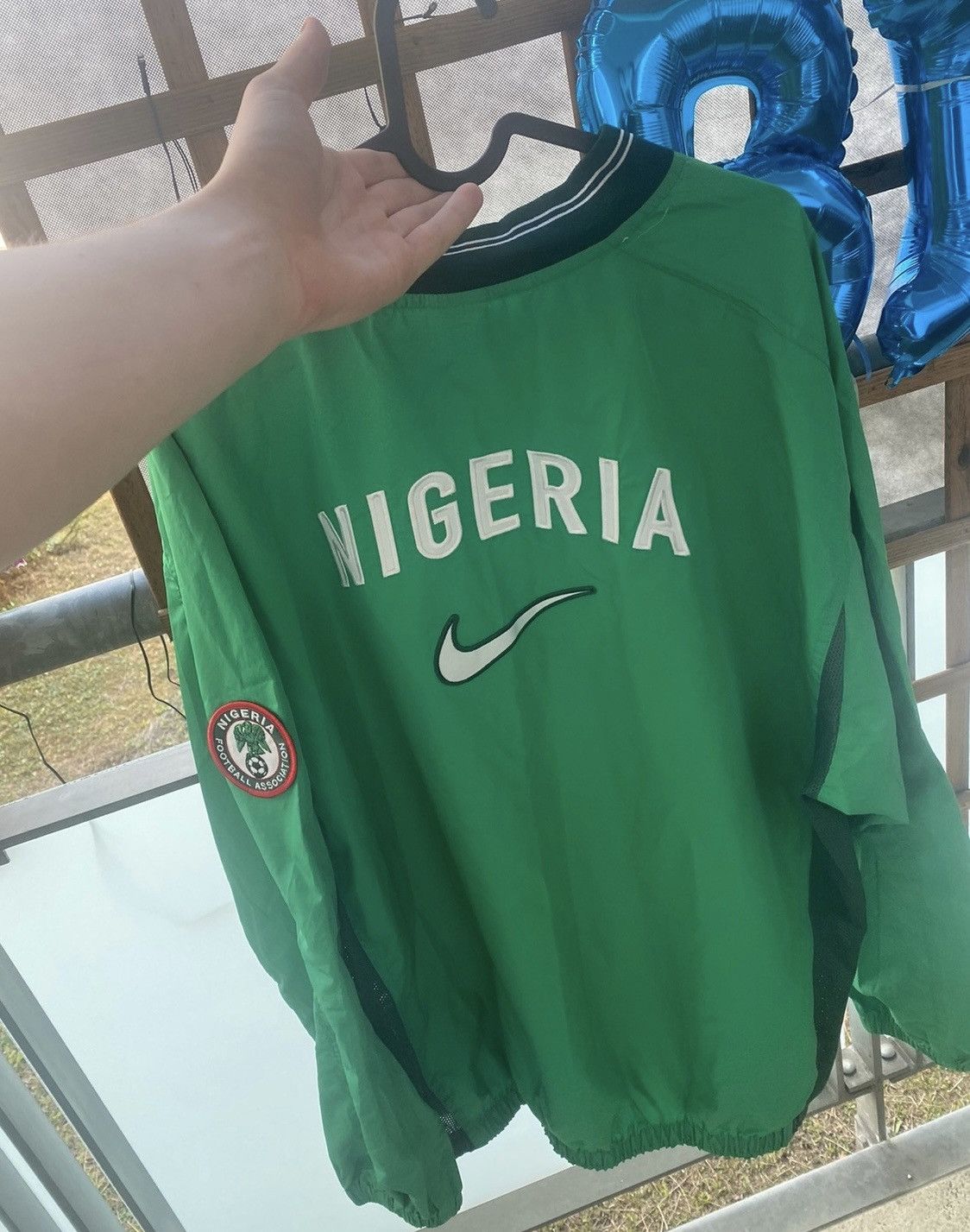 Nike Vintage nike nigeria big logo ultra rare jacket Size US L / EU 52-54 / 3 - 3 Thumbnail