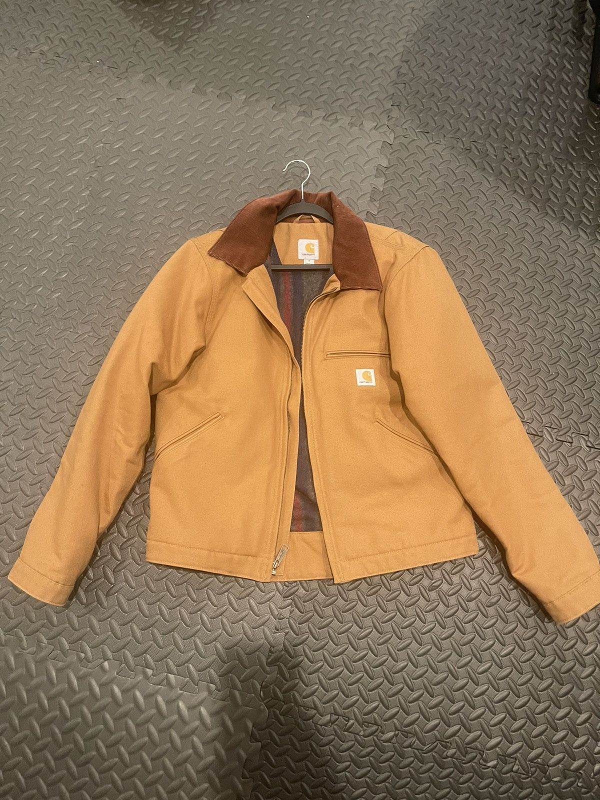 Carhartt RELAXED FIT DUCK BLANKET-LINED DETROIT JACKET | Grailed