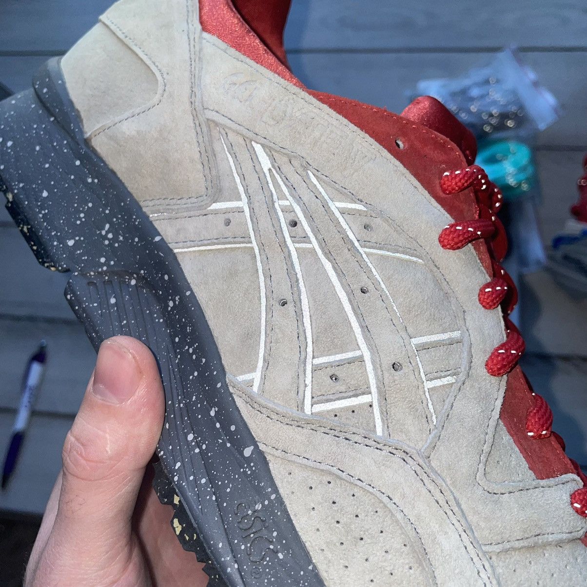 Asics × CNCPTS 2014 GEL LYTE V 5 EMBER ASPHALT CONCRETE SUEDE H43JK1111 Size US 12 / EU 45 - 8 Thumbnail
