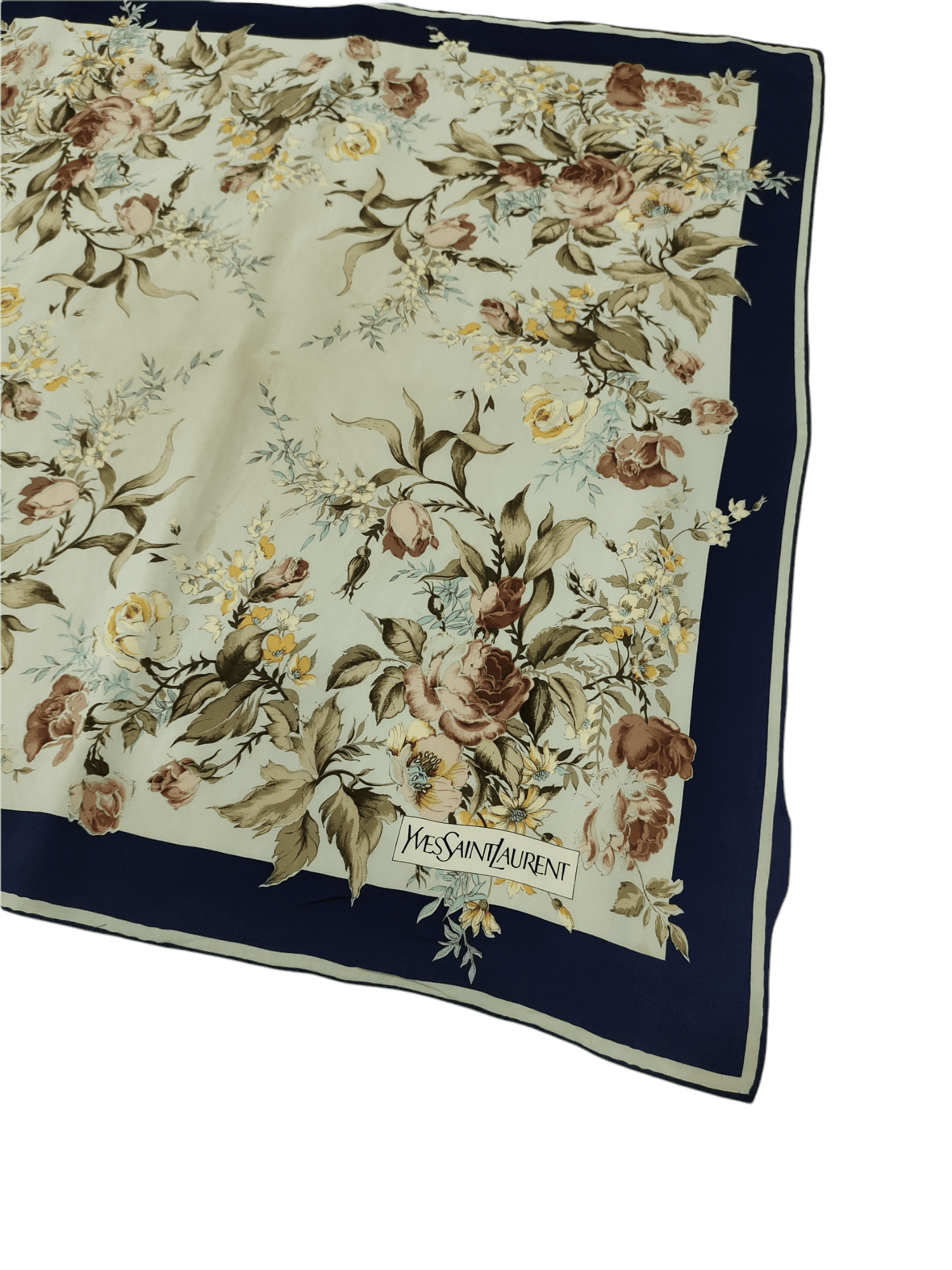 Designer × Vintage × Yves Saint Laurent Floral Yves Saint Laurent Scarf Size ONE SIZE - 2 Thumbnail