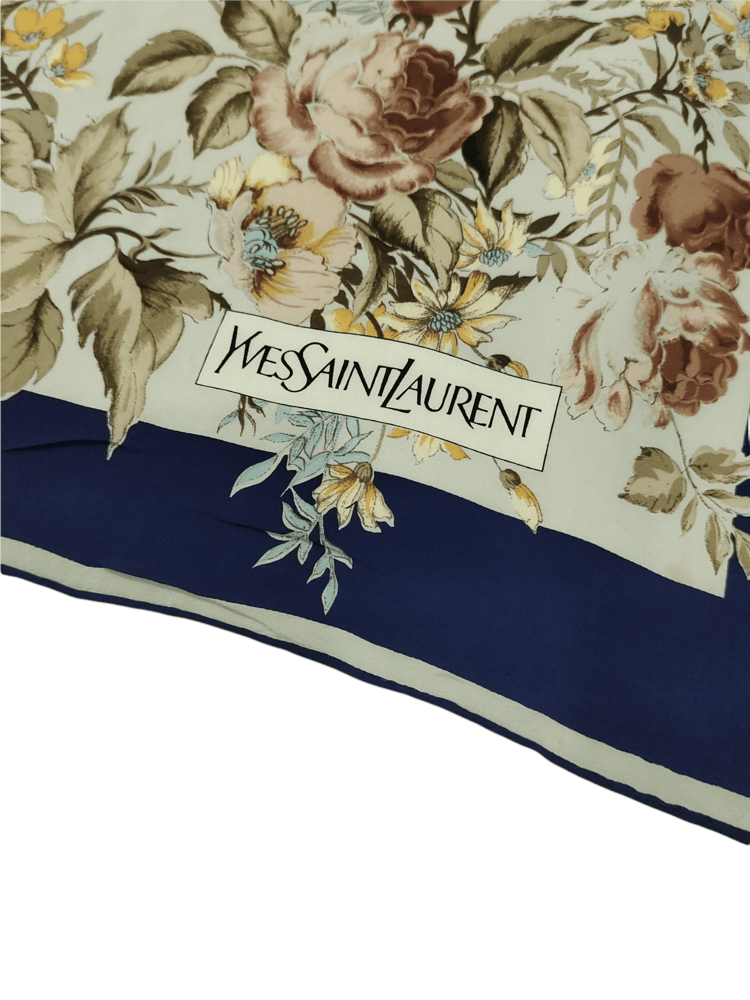 Designer × Vintage × Yves Saint Laurent Floral Yves Saint Laurent Scarf Size ONE SIZE - 3 Thumbnail