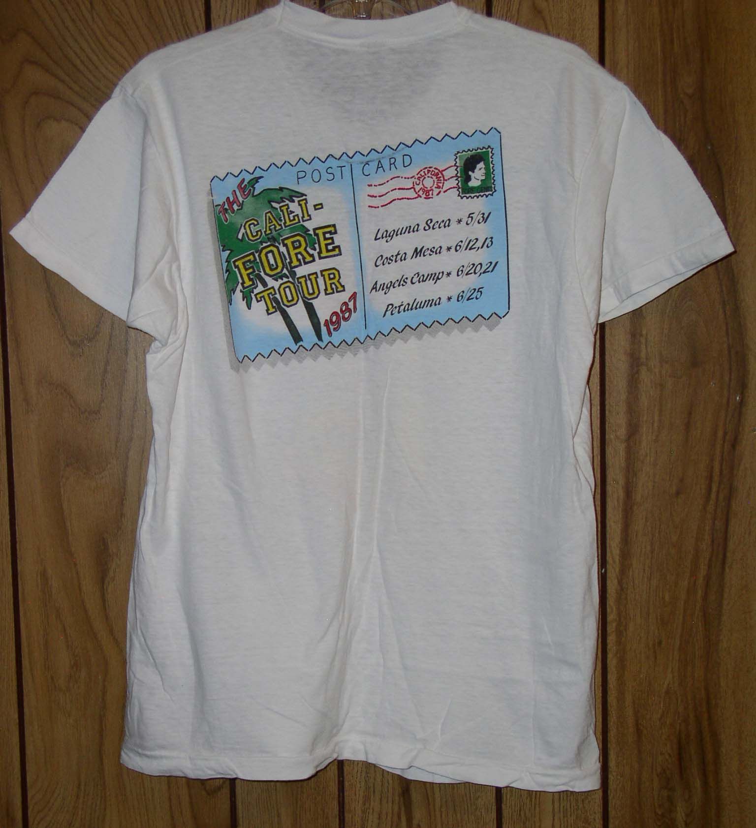 Huey Lewis Concert Shirt 1987 Cali Fore Screen Stars Rare