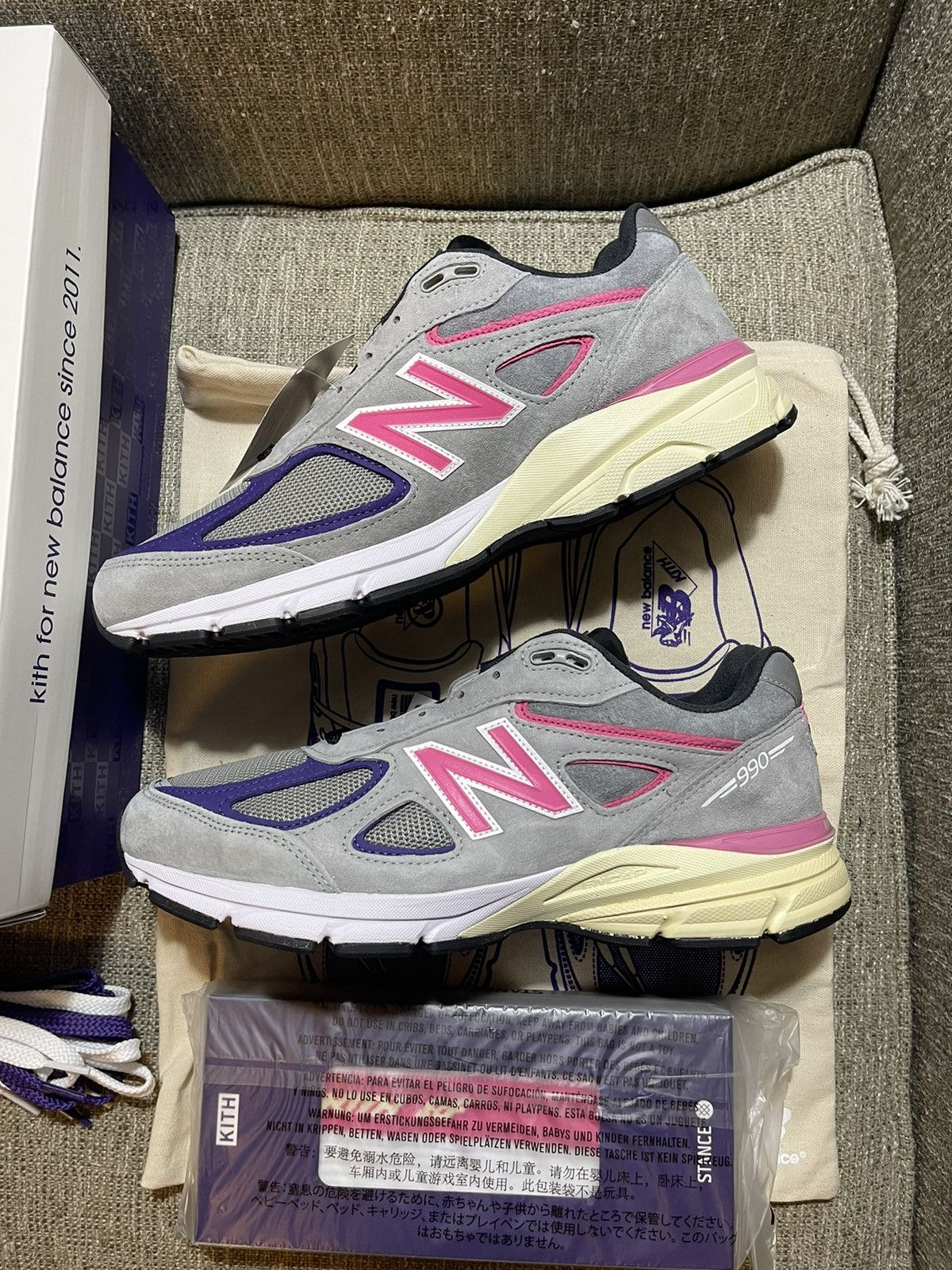 new balance 990v4 kith united arrows & sons