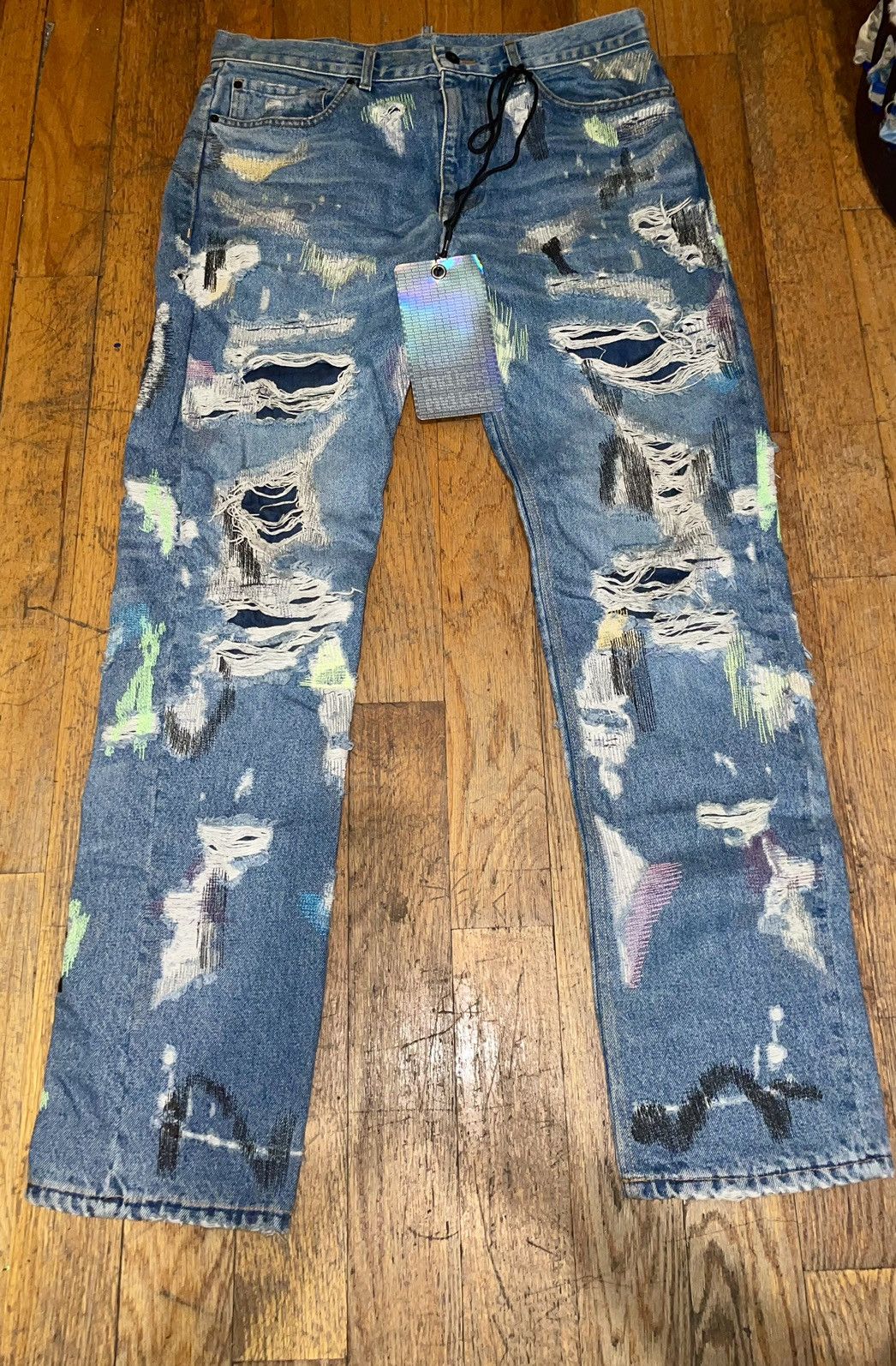 Vlone Endless denim jeans | Grailed