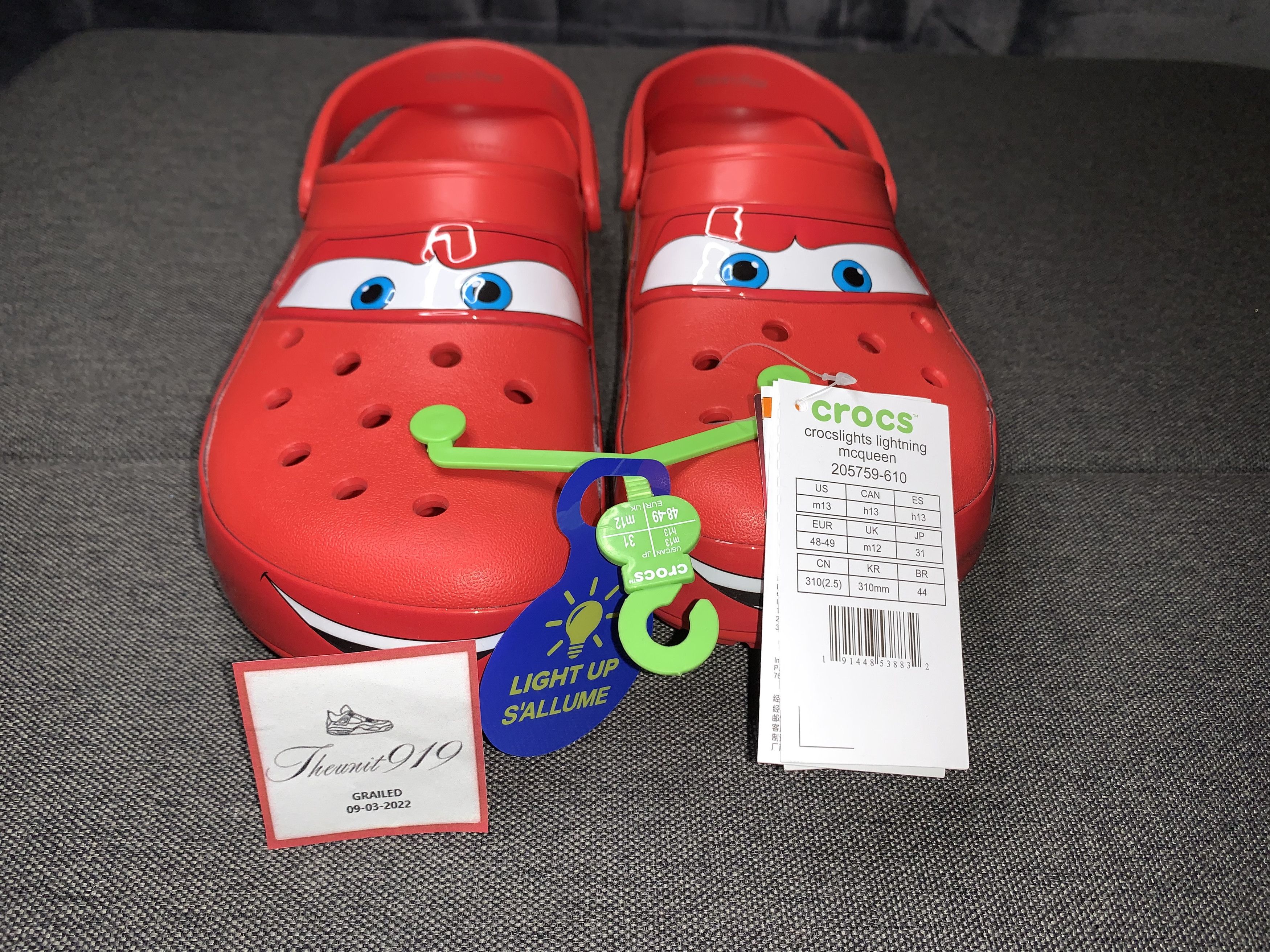 Crocs Crocs Classic Clog x Lightning McQueen Size 13 205759610 Grailed