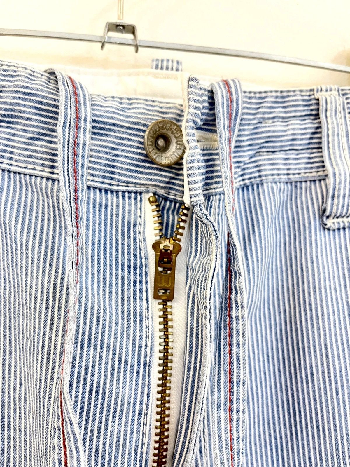 Uniqlo VINTAGE🔥🔥HICKORY STRIPE UNIQLO UJ STYLE SIZE 34X31 Size US 34 / EU 50 - 6 Thumbnail