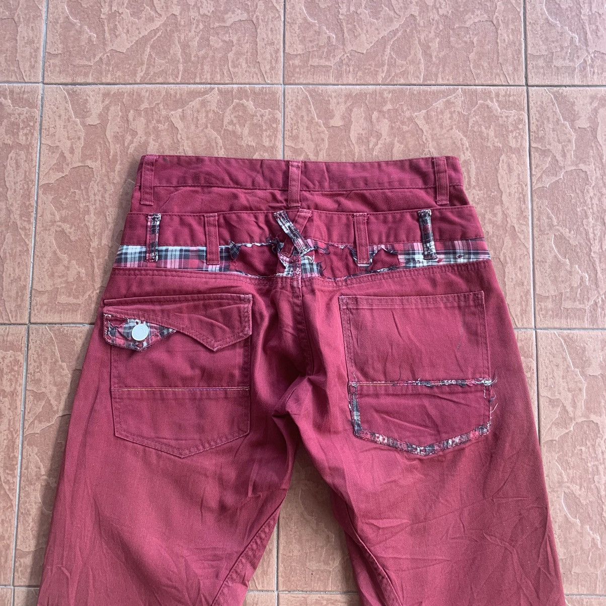 Japanese Brand × Seditionaries × Vintage SEND OFFERS🔥 JAPANESE VTG DOUBLE WAIST TROUSERS CHECK PANTS Size US 29 - 10 Thumbnail