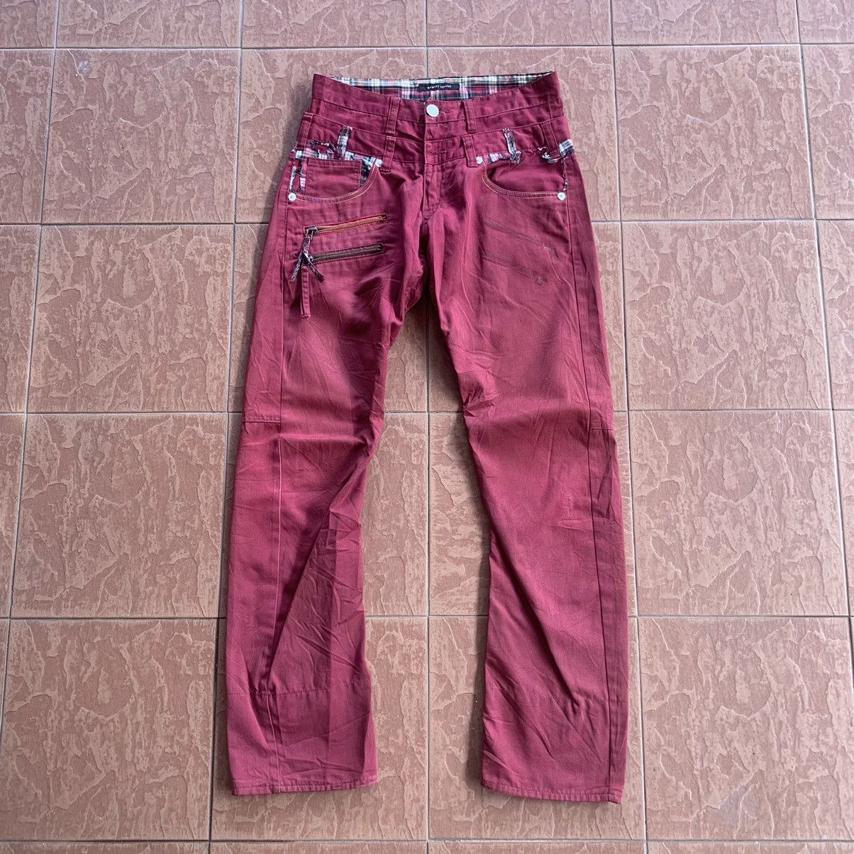 Japanese Brand × Seditionaries × Vintage SEND OFFERS🔥 JAPANESE VTG DOUBLE WAIST TROUSERS CHECK PANTS Size US 29 - 1 Thumbnail