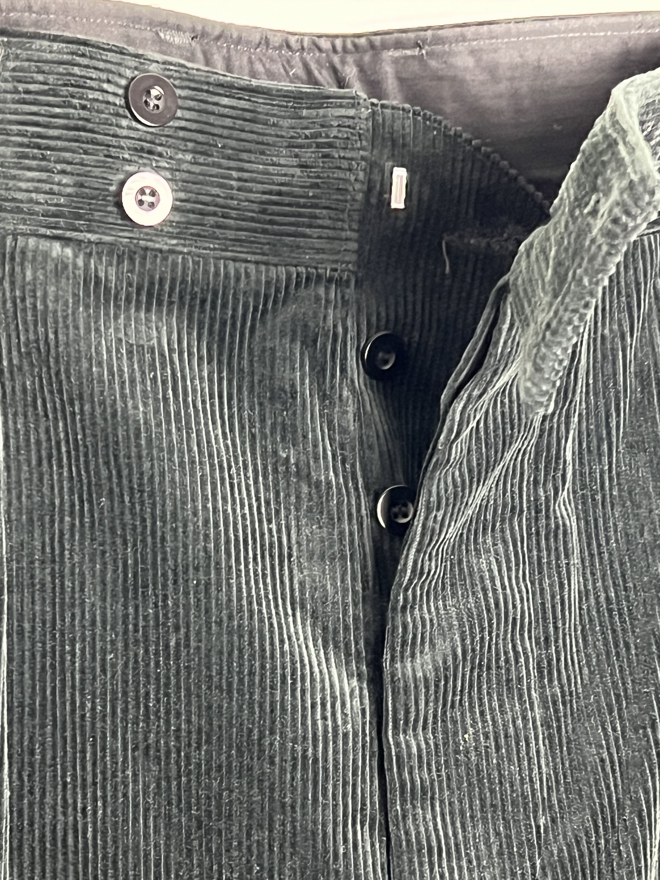 *A VONTADE Black Corduroy Pleated Trousers Size US 32 / EU 48 - 5 Thumbnail