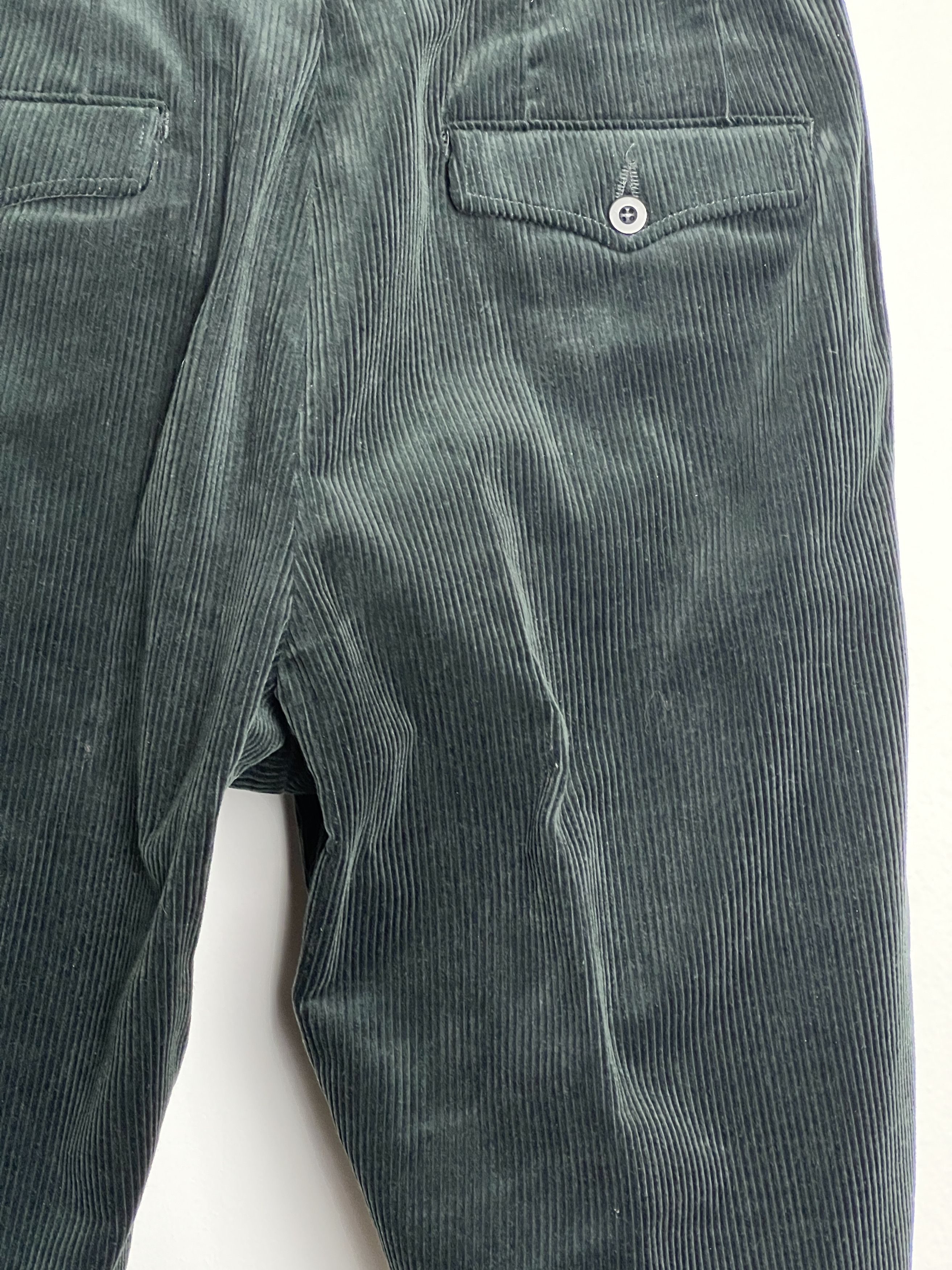 *A VONTADE Black Corduroy Pleated Trousers Size US 32 / EU 48 - 7 Thumbnail