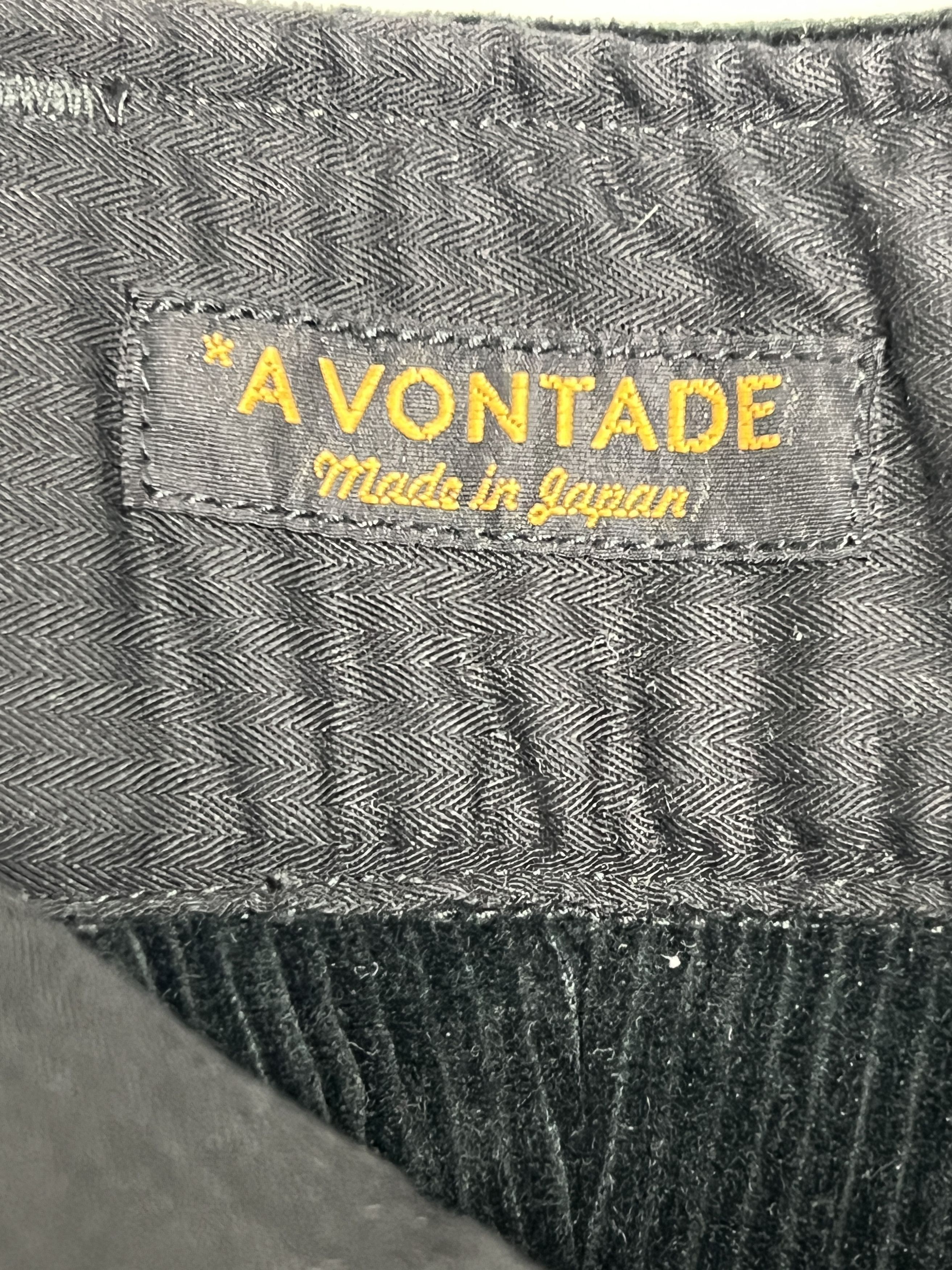 *A VONTADE Black Corduroy Pleated Trousers Size US 32 / EU 48 - 6 Thumbnail