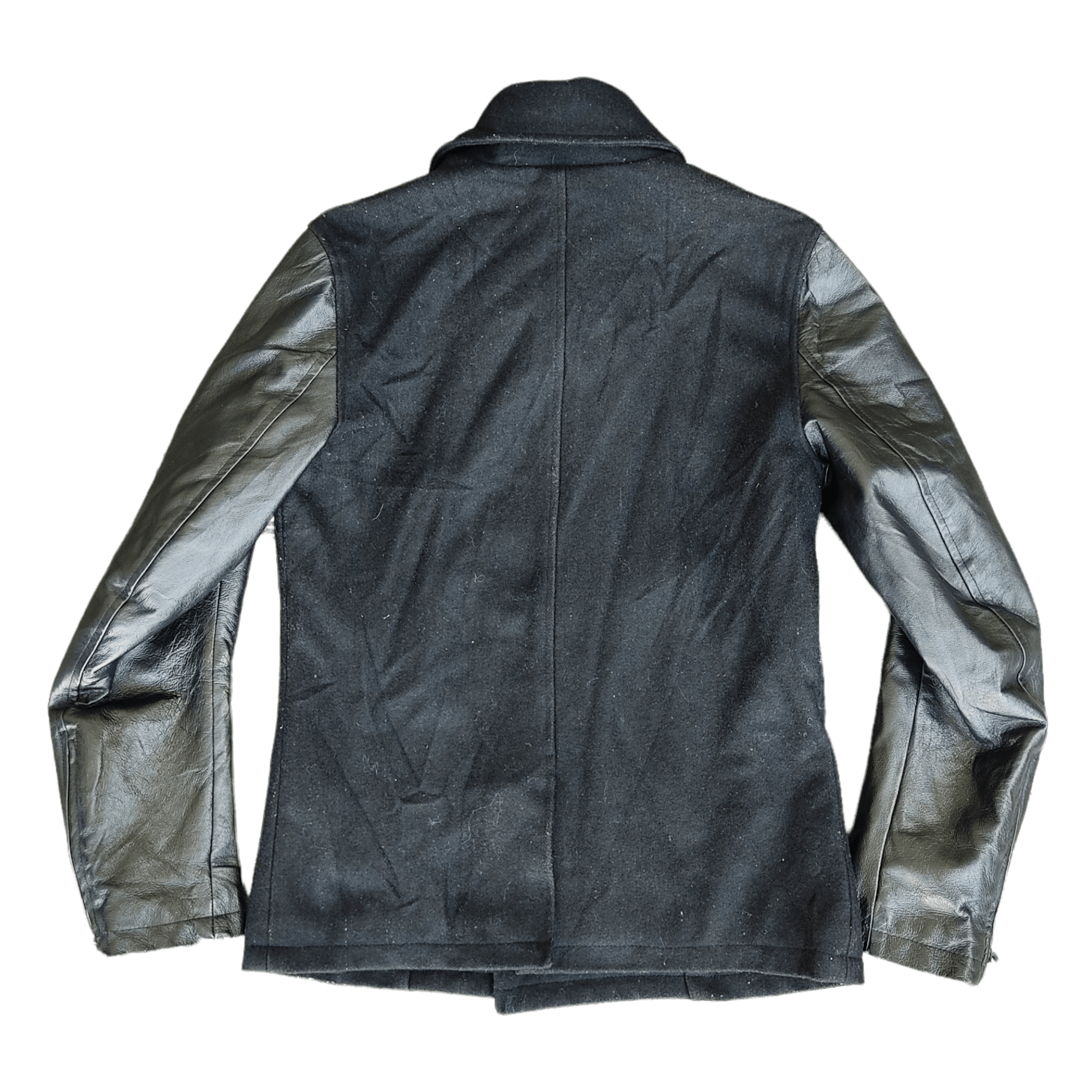Japanese Brand TOKISHIRAZU Half Leather Wool Plaid Lined Jacket Size US M / EU 48-50 / 2 - 5 Thumbnail