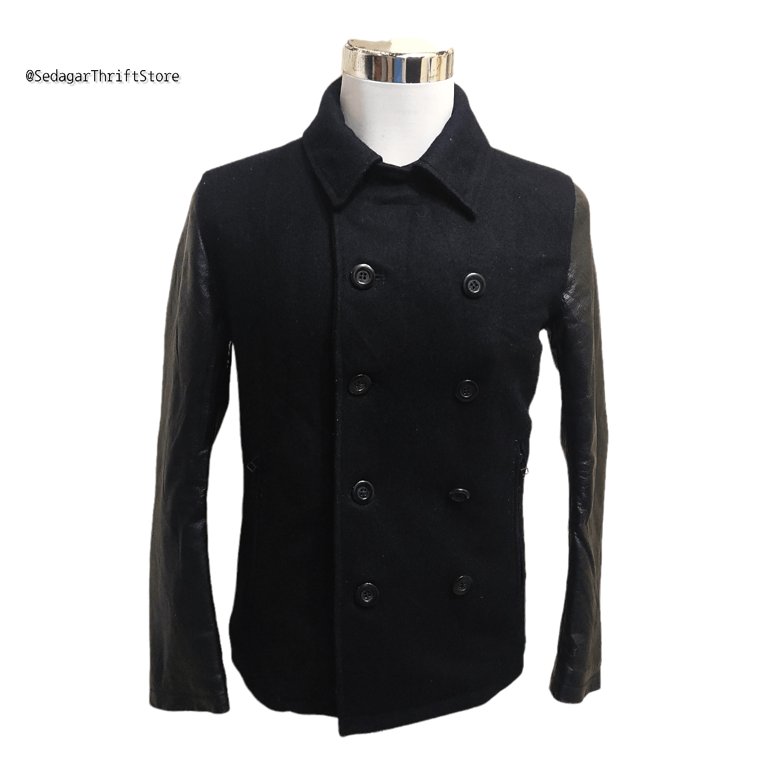 Japanese Brand TOKISHIRAZU Half Leather Wool Plaid Lined Jacket Size US M / EU 48-50 / 2 - 1 Thumbnail