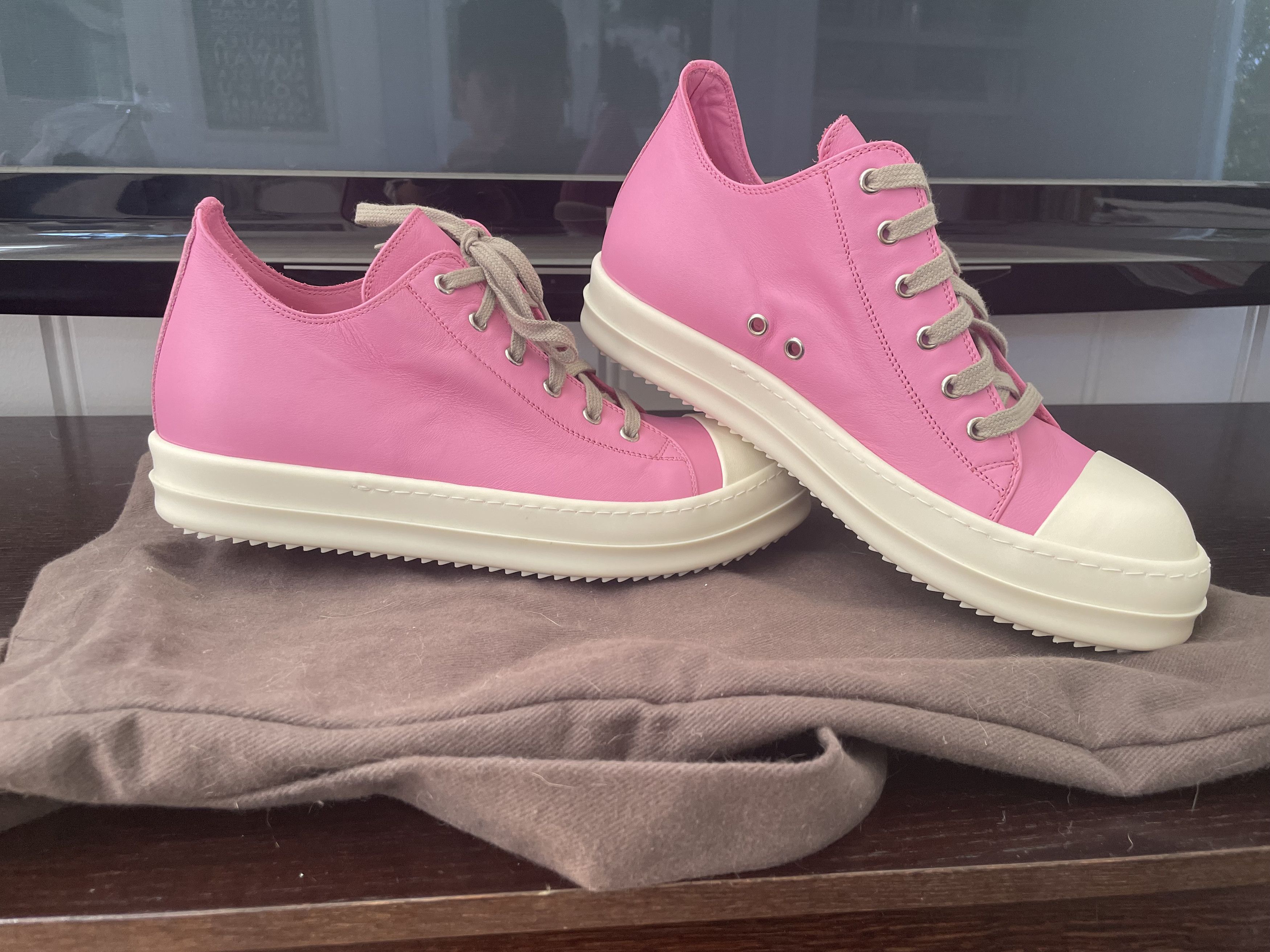 Rick Owens Rick Owens Ramones Pink Pop Low Top | Grailed
