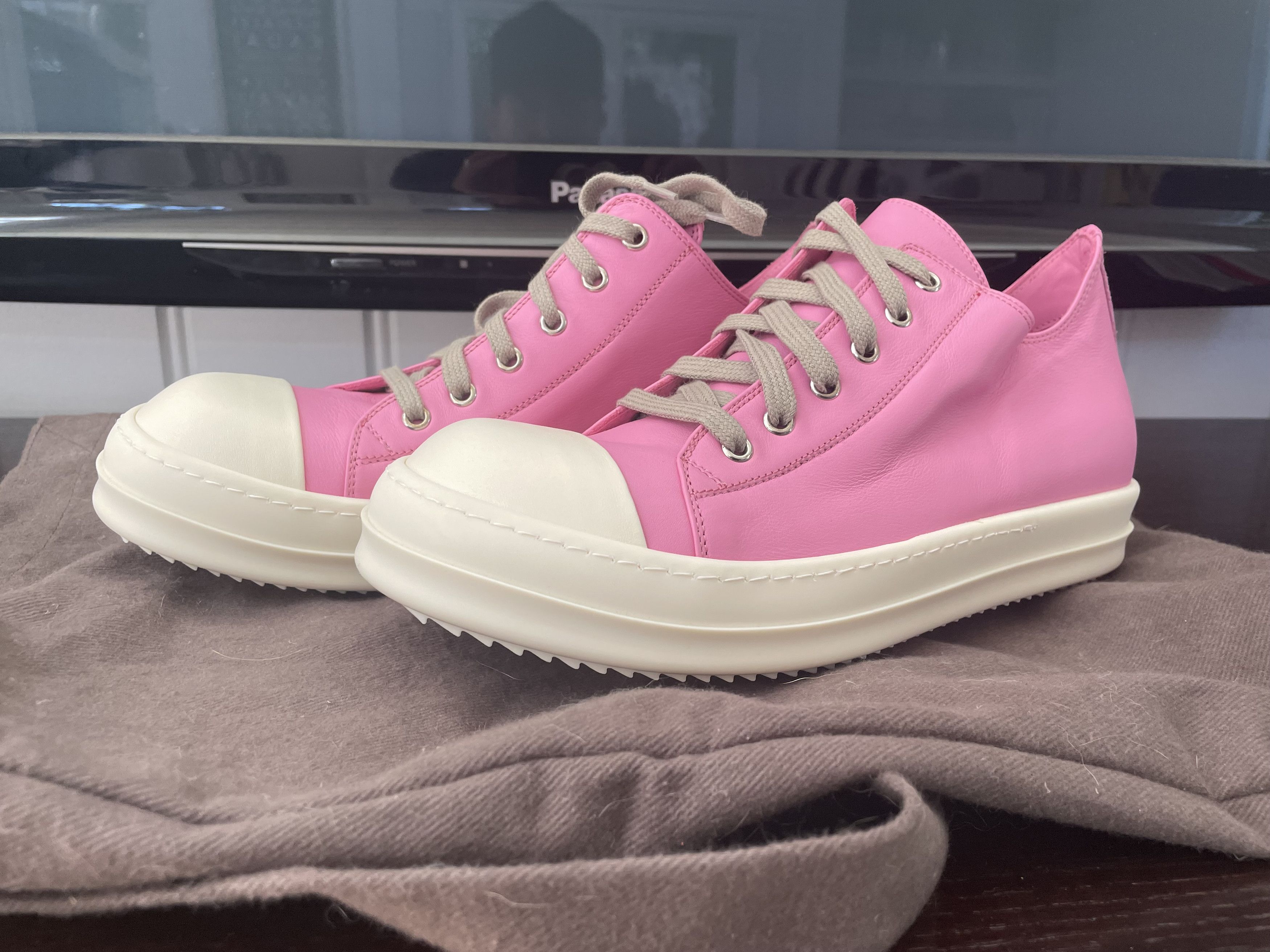 Rick Owens Rick Owens Ramones Pink Pop Low Top Size US 9 / EU 42 - 3 Thumbnail