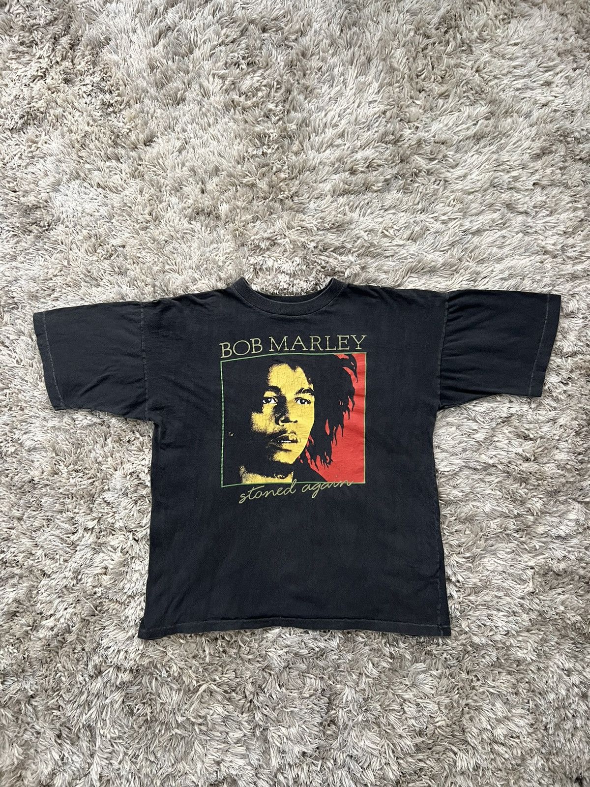 Vintage 90s Bob Marley Stoned Again Tshirt