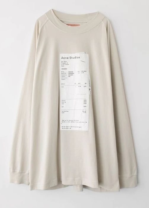 Acne studios store receipt t shirt