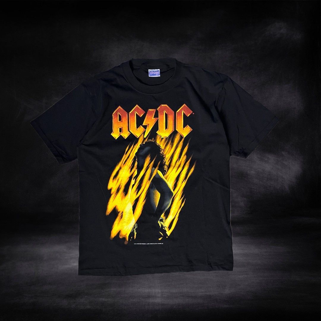 Ac/Dc × Band Tees × Vintage 2001 AC/DC “Bonfire” Tee | Grailed