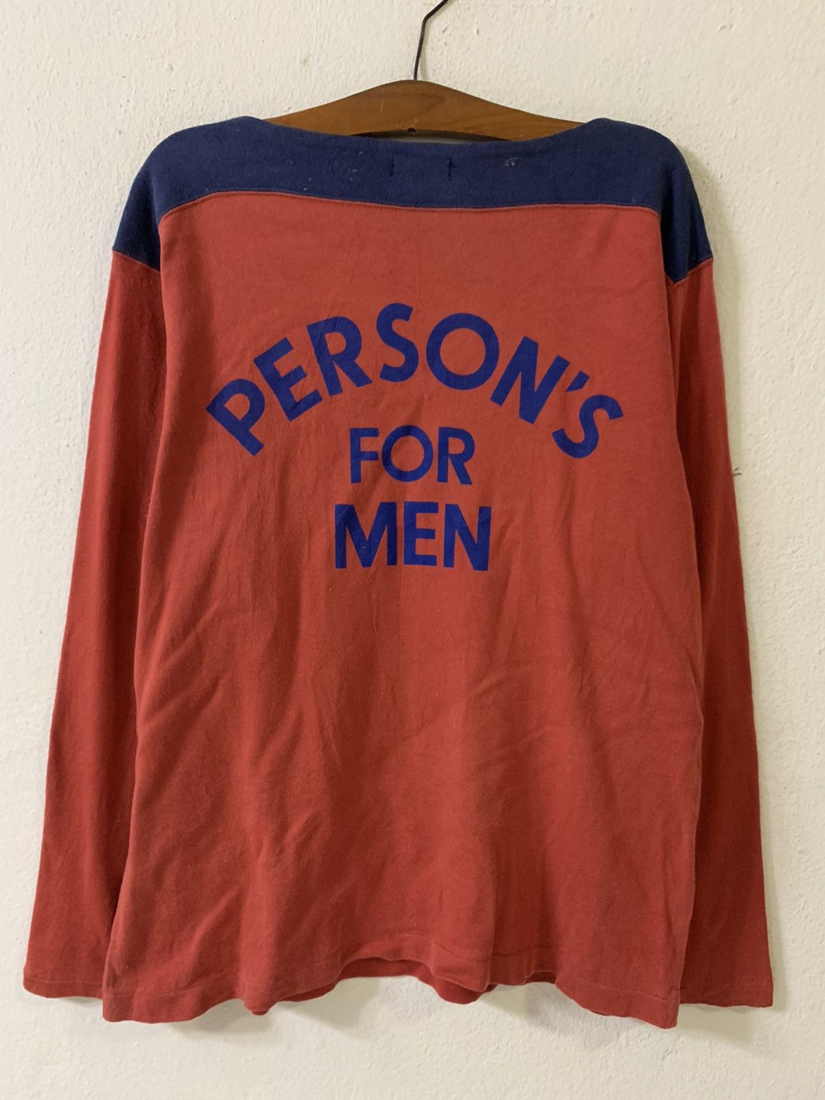 image of Persons Person’S For Men Spellout Sweatshirt in Red (Size Medium)
