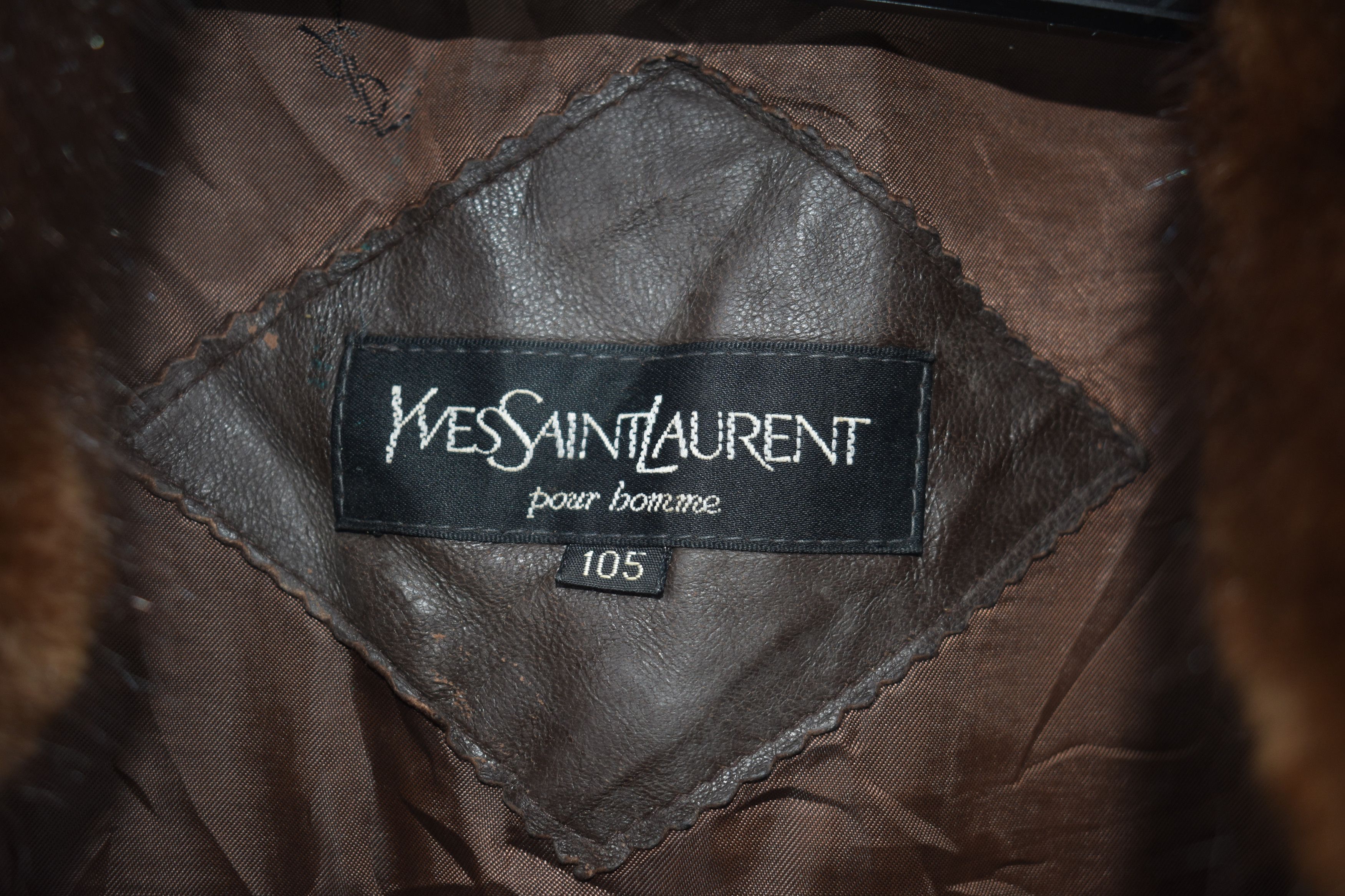 Yves Saint Laurent A041 VINTAGE YSL LEATHER JACKET Size US L / EU 52-54 / 3 - 4 Thumbnail