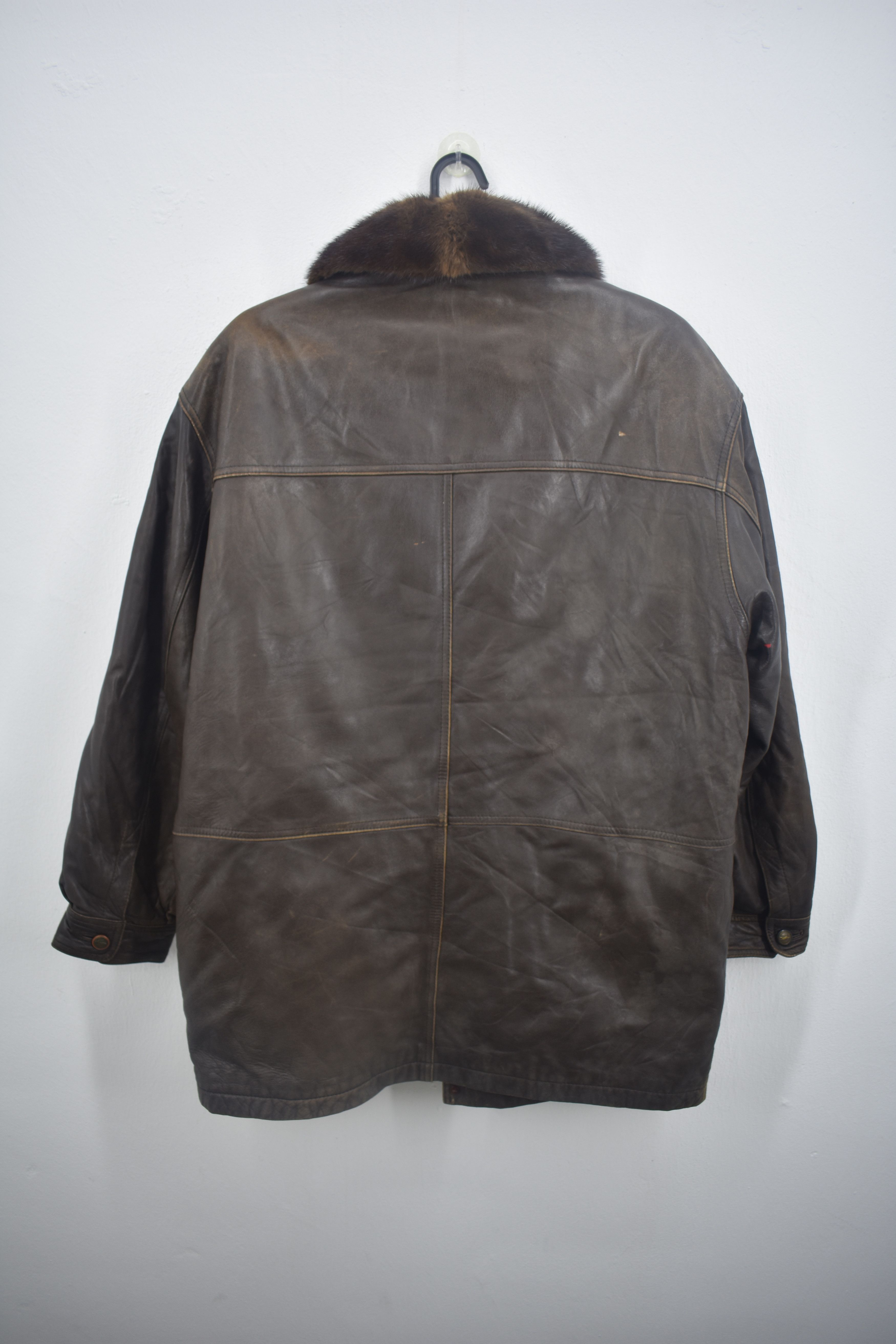 Yves Saint Laurent A041 VINTAGE YSL LEATHER JACKET Size US L / EU 52-54 / 3 - 6 Thumbnail