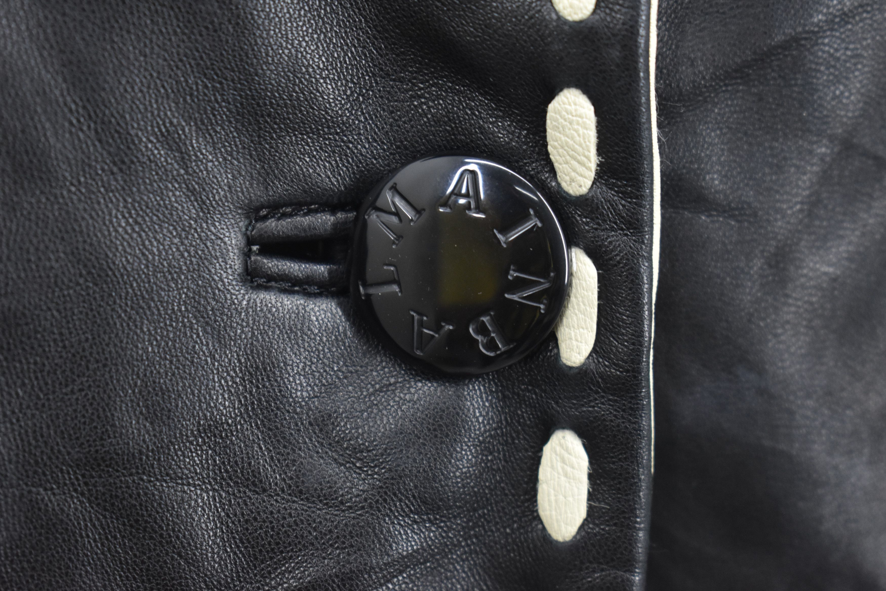 Balmain × Pierre Balmain × Vintage A045 VINTAGE BALMAIN LEATHER JACKET Size US M / EU 48-50 / 2 - 3 Thumbnail