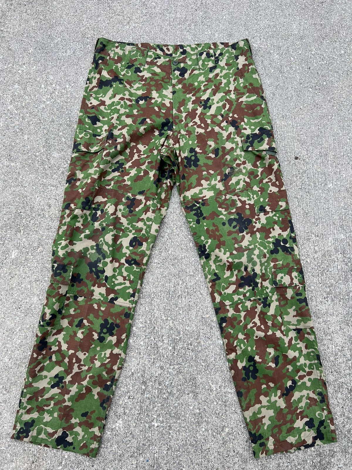 Vintage VTG Japan Jietai Flecktarn JGSDF Camo Cargo Linen Trouser Size US 36 / EU 52 - 1 Thumbnail