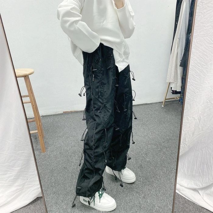 Rare Black Bungee Cord Sweatpants Pants Joggers Size K11 Grailed