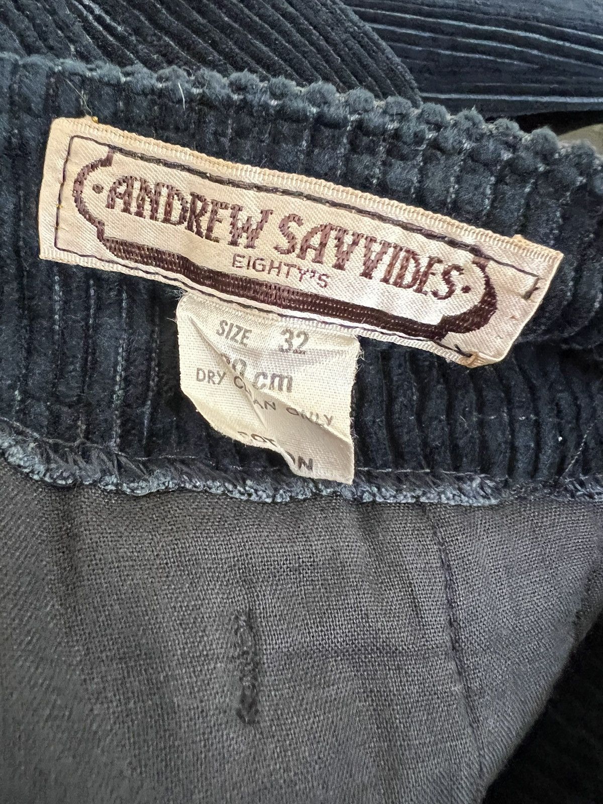 Designer × Vintage Vintage 80s Andrew Savvides Opti Zip Gurkha Cord Trouser Size US 32 / EU 48 - 24 Thumbnail