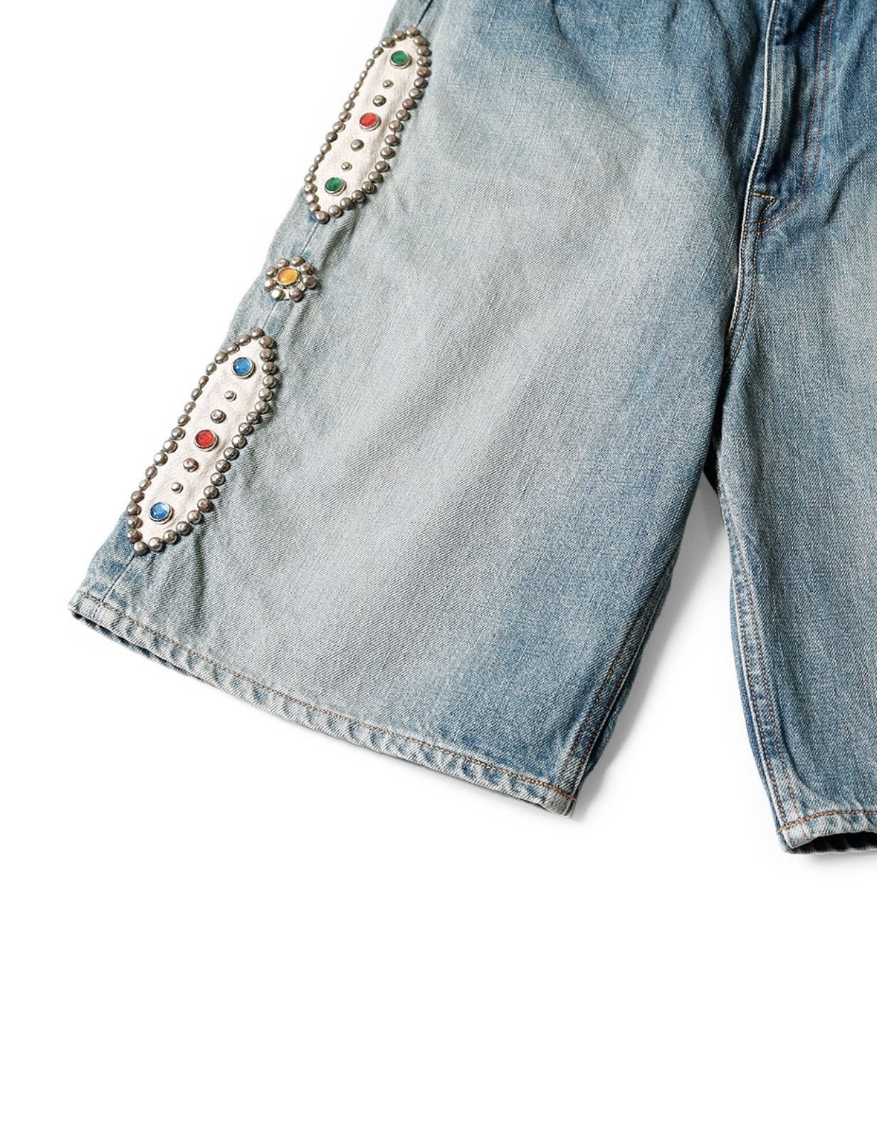 Kapital Kapital 14oz Denim 5p studs remake shorts 32 Size US 32 / EU 48 - 5 Thumbnail