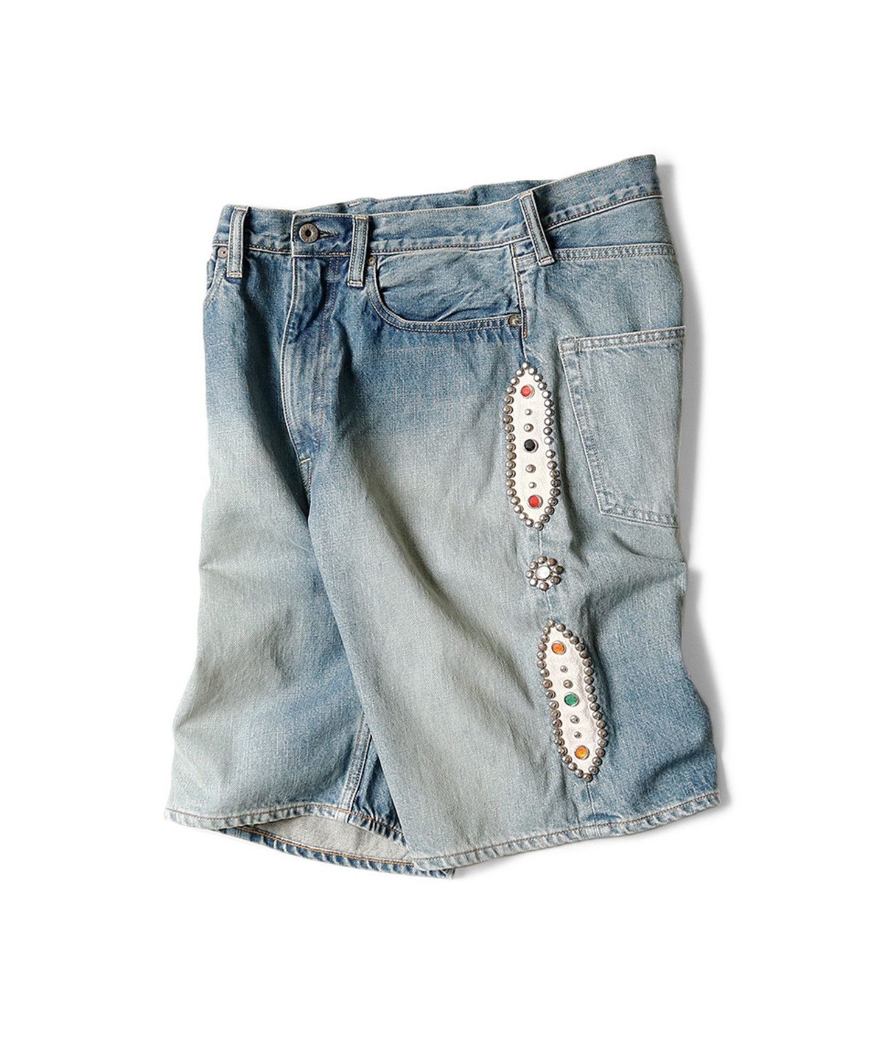Kapital Kapital 14oz Denim 5p studs remake shorts 32 Size US 32 / EU 48 - 2 Thumbnail