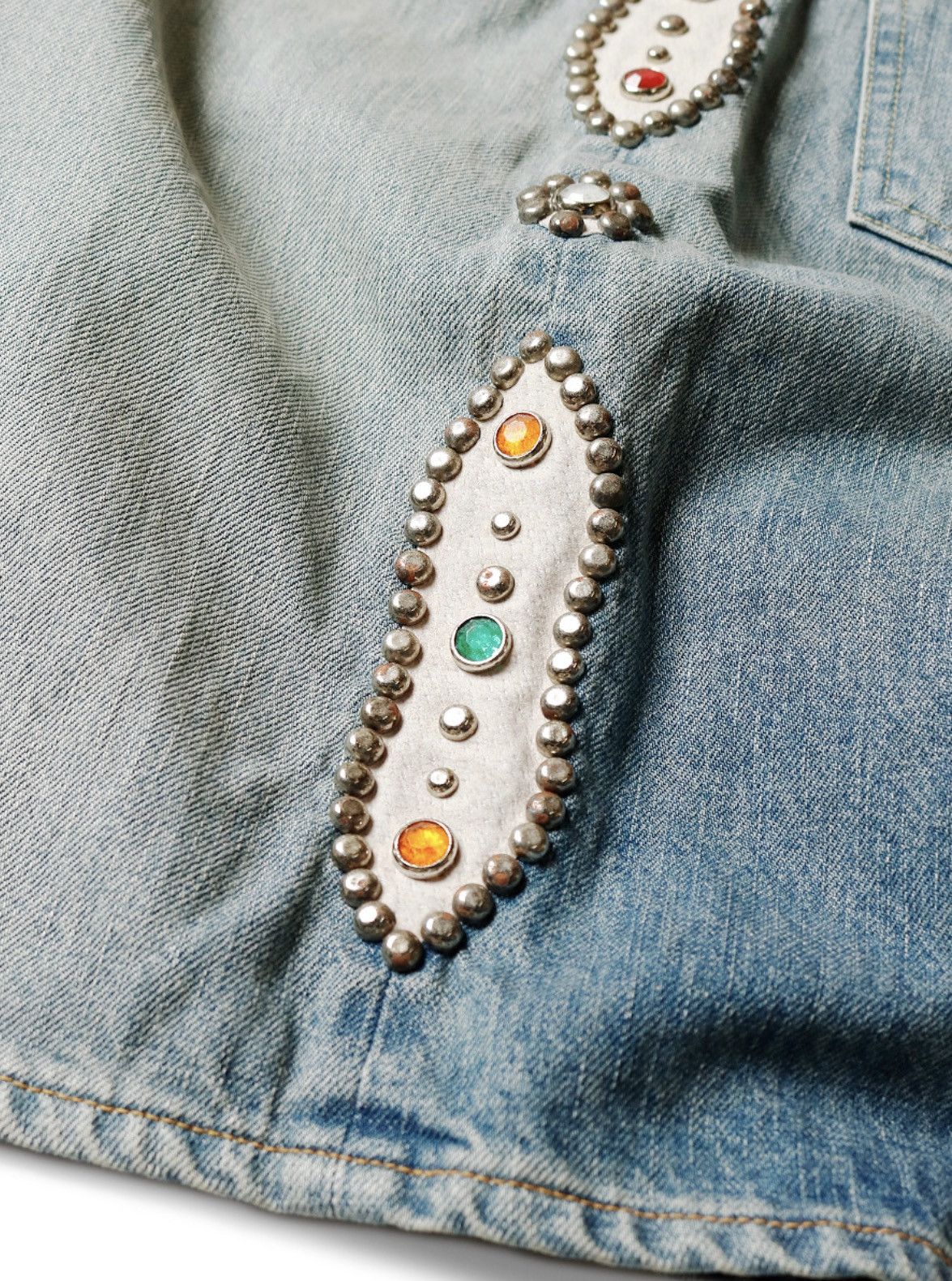 Kapital Kapital 14oz Denim 5p studs remake shorts 32 Size US 32 / EU 48 - 8 Thumbnail