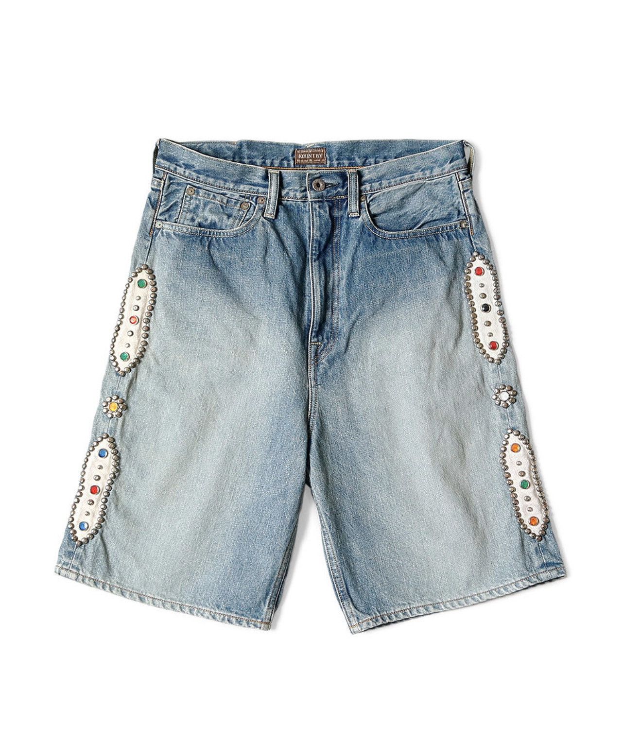 Kapital Jean Shorts Stud | Grailed