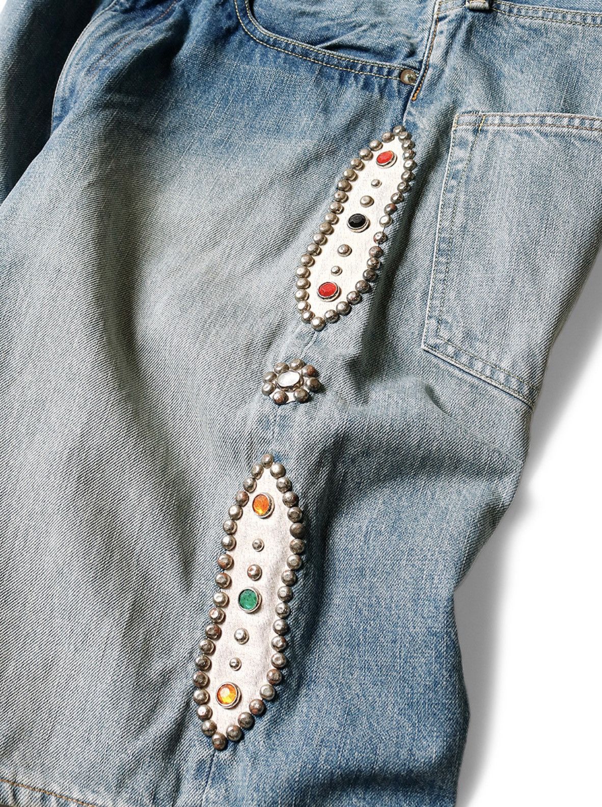 Kapital Kapital 14oz Denim 5p studs remake shorts 32 Size US 32 / EU 48 - 7 Thumbnail