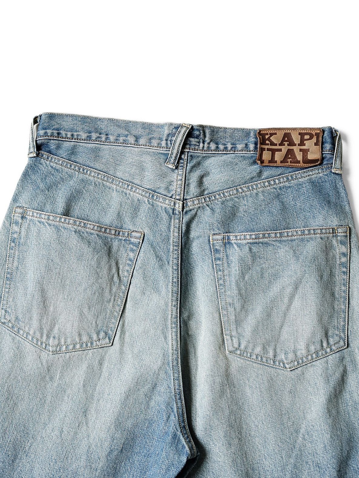Kapital Kapital 14oz Denim 5p studs remake shorts 32 Size US 32 / EU 48 - 6 Thumbnail