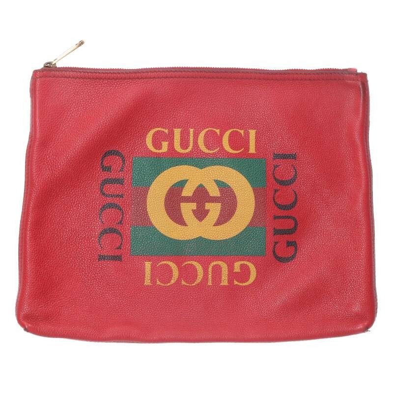 Gucci Gucci Red leather pouch Size ONE SIZE - 2 Thumbnail
