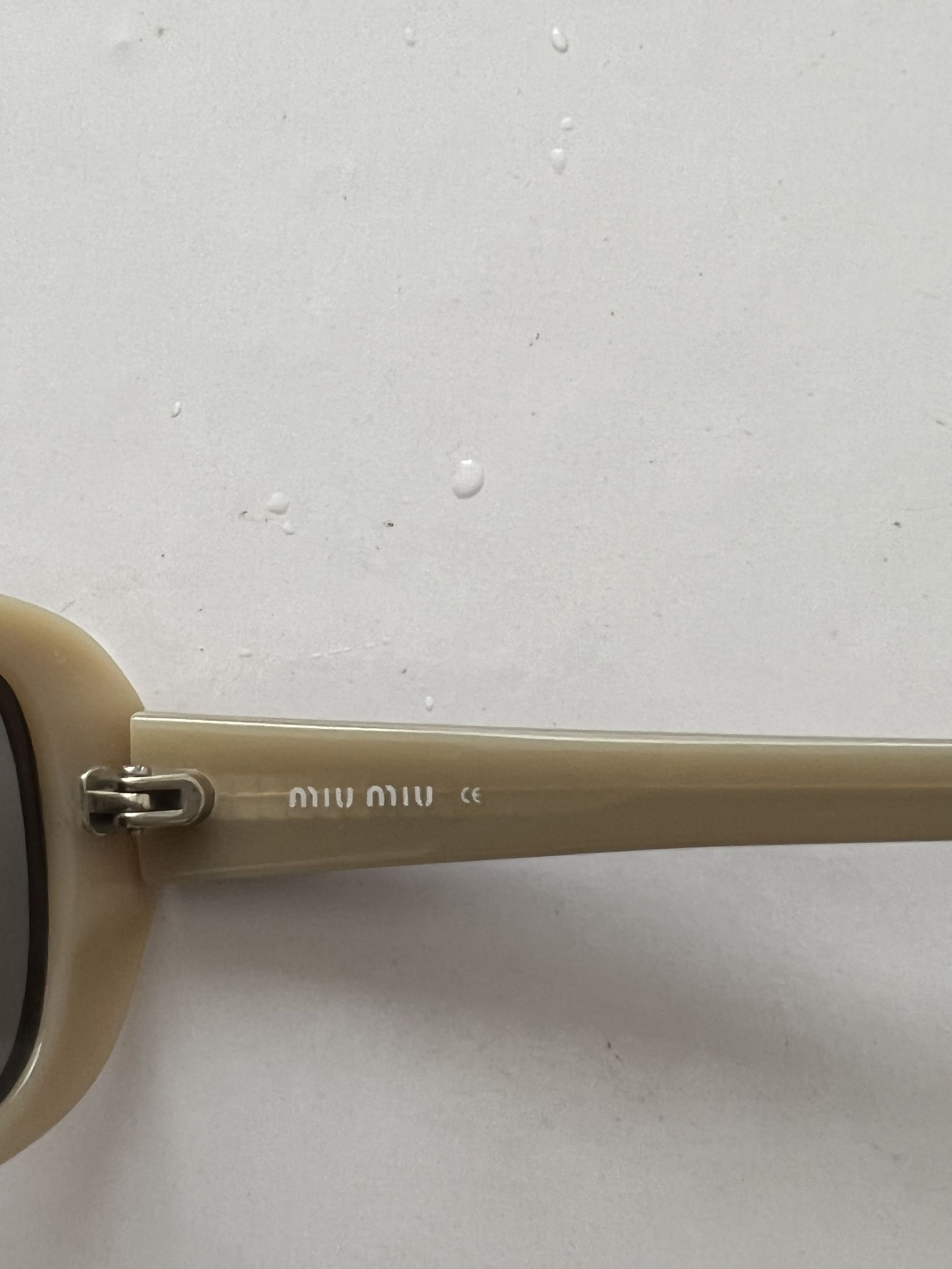Miu Miu Miu Miu Ombre Light Brown Swarovski Rhinestones Sunglasses Size ONE SIZE - 3 Thumbnail