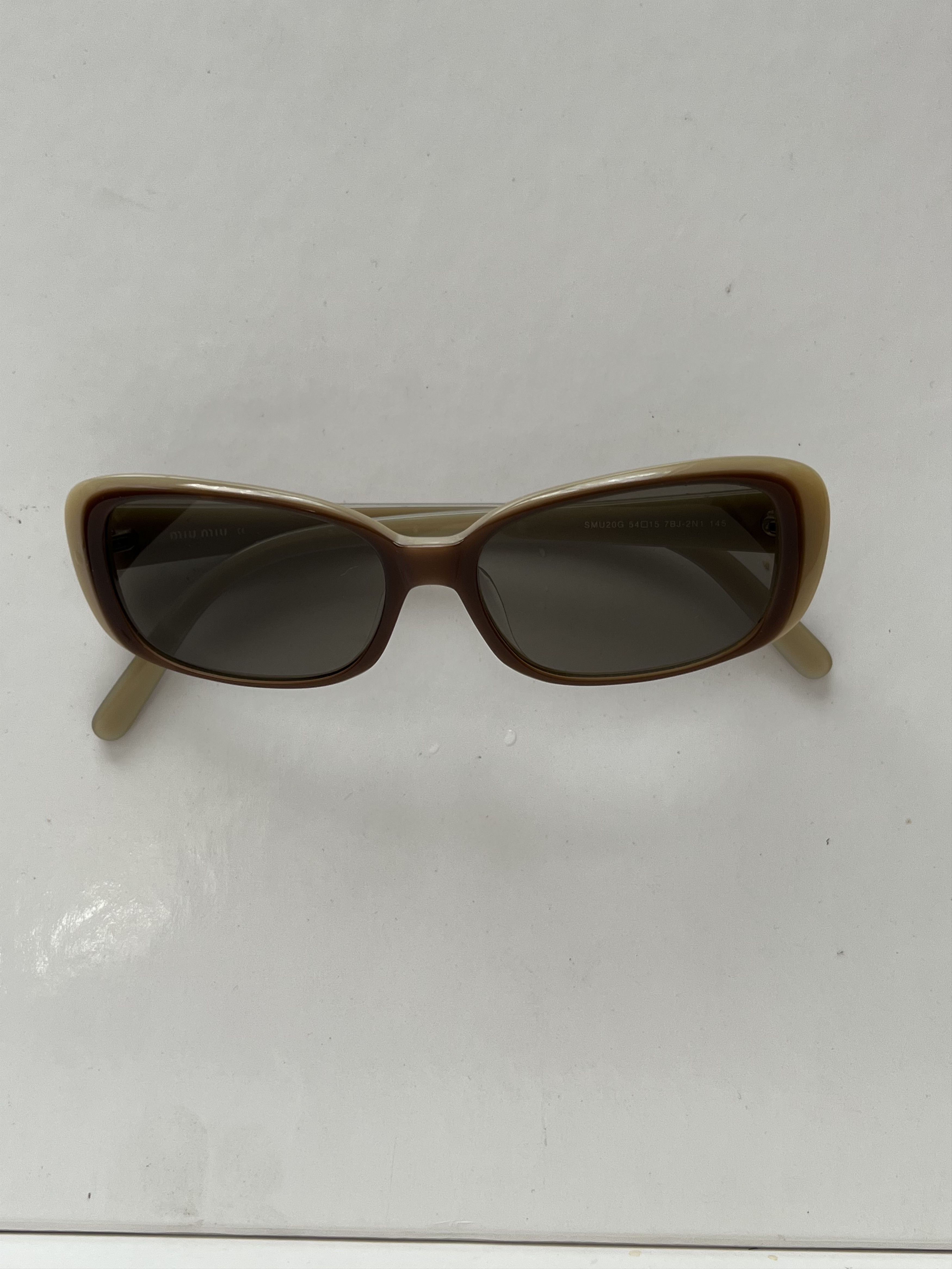 Miu Miu Miu Miu Ombre Light Brown Swarovski Rhinestones Sunglasses Size ONE SIZE - 6 Thumbnail