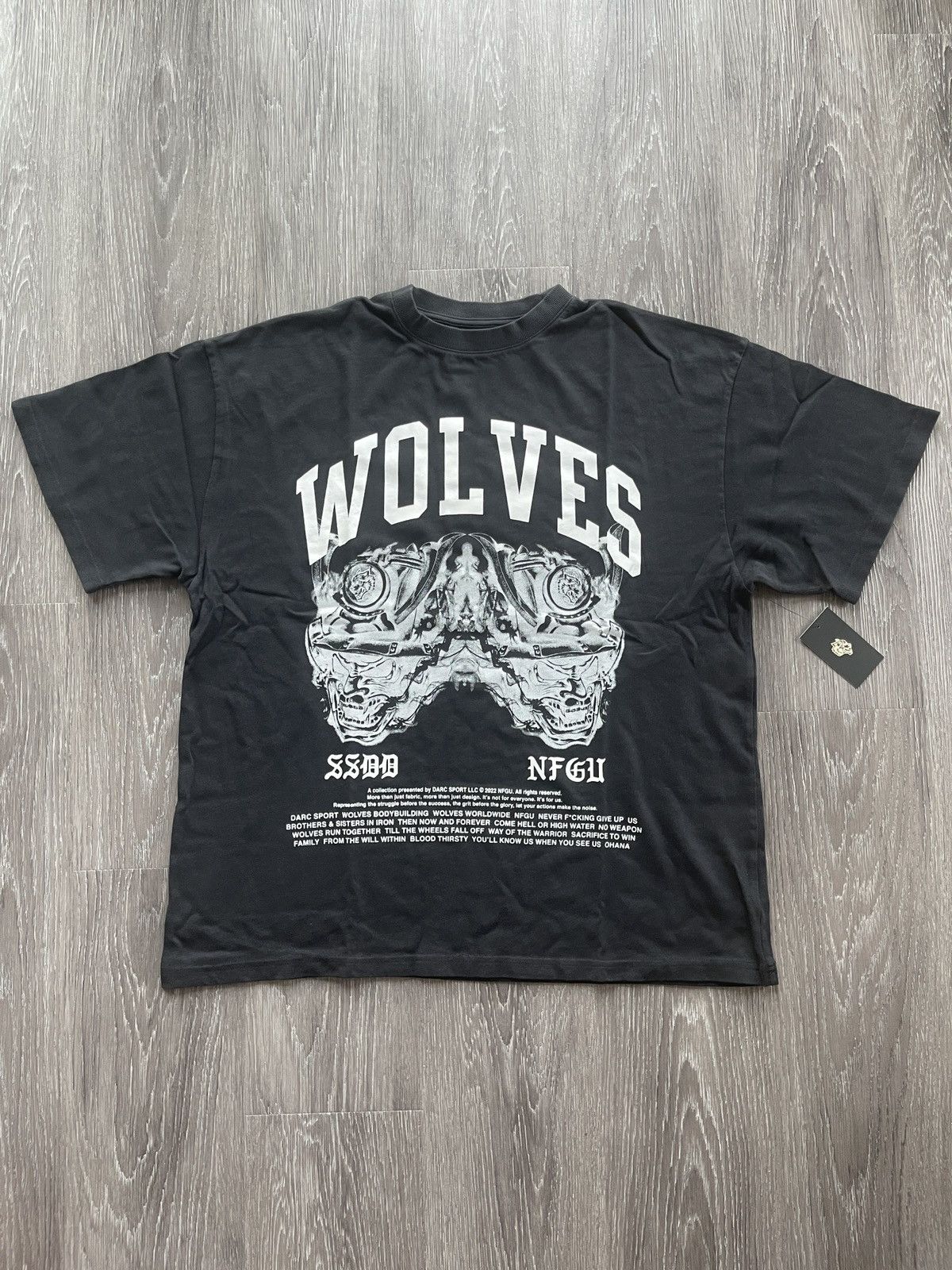 Civil Regime Darc Sport Samurai Premium Oversized Tee in Black Large