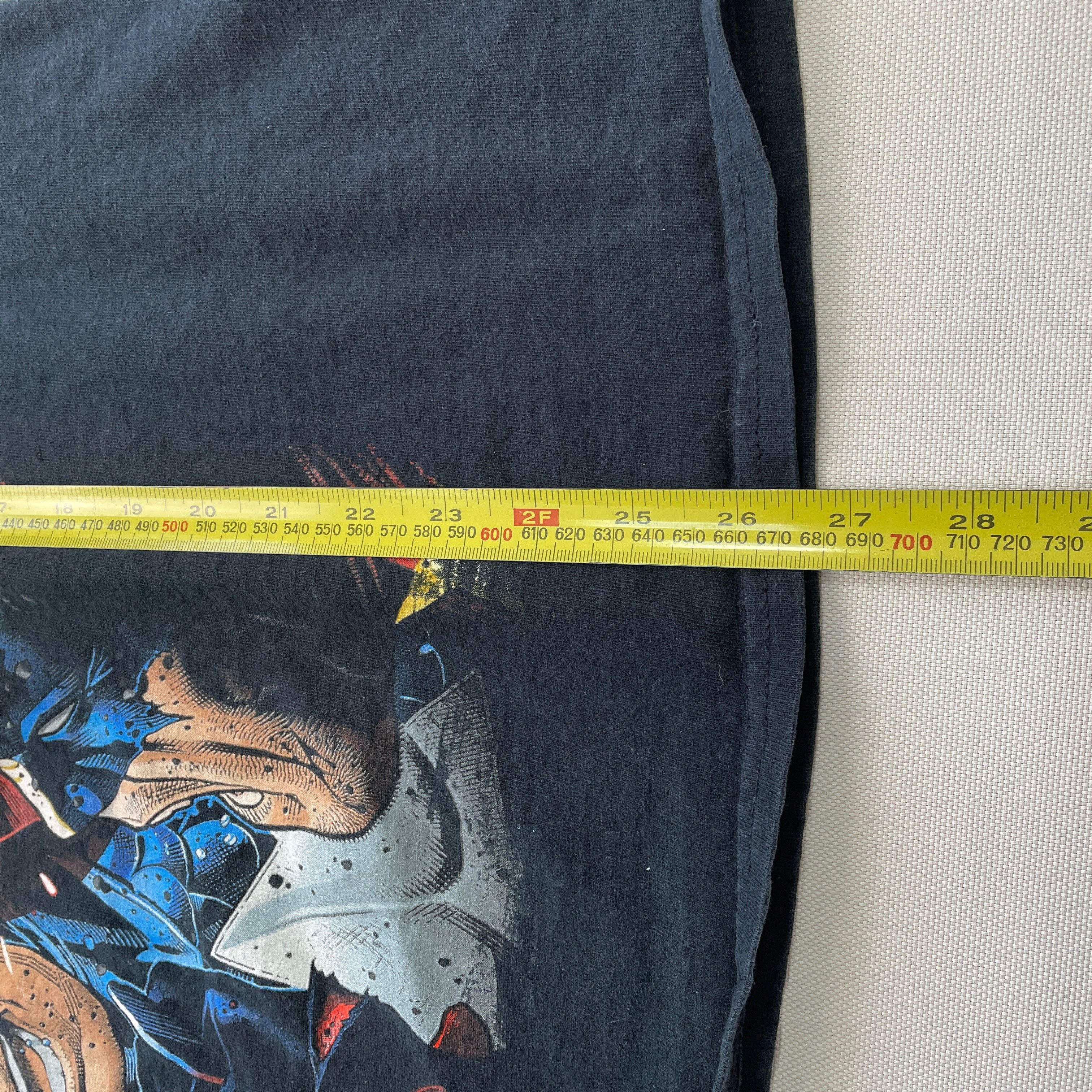 Mad Engine × Vintage Vintage RARE Marvel Captain America Wolverine T Shirt Size US L / EU 52-54 / 3 - 4 Thumbnail