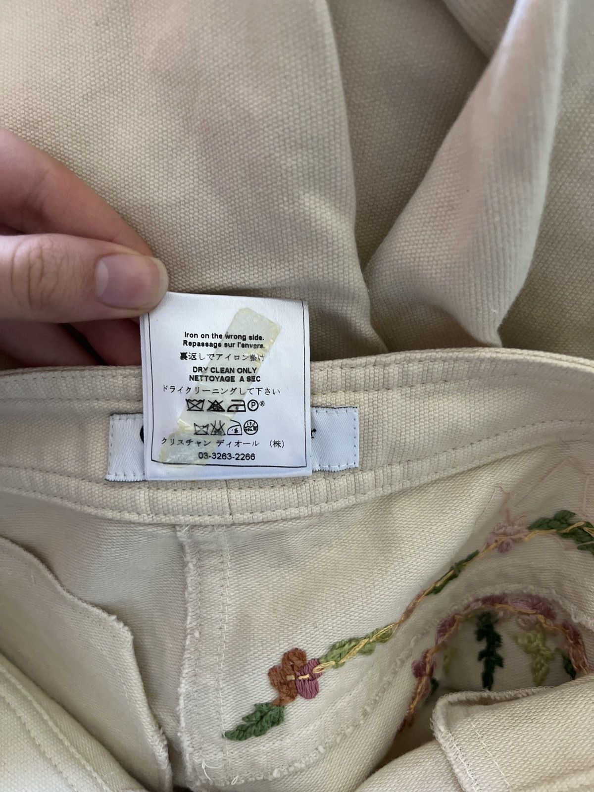 Dior Dior vintage cream pants Size 26" / US 2 / IT 38 - 5 Thumbnail