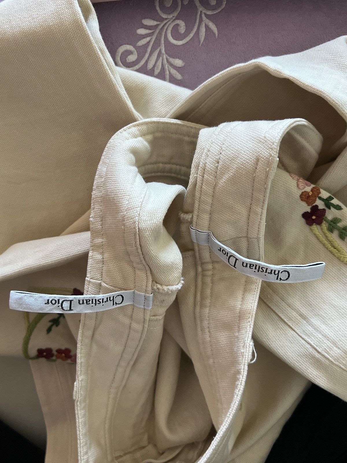 Dior Dior vintage cream pants Size 26" / US 2 / IT 38 - 6 Thumbnail