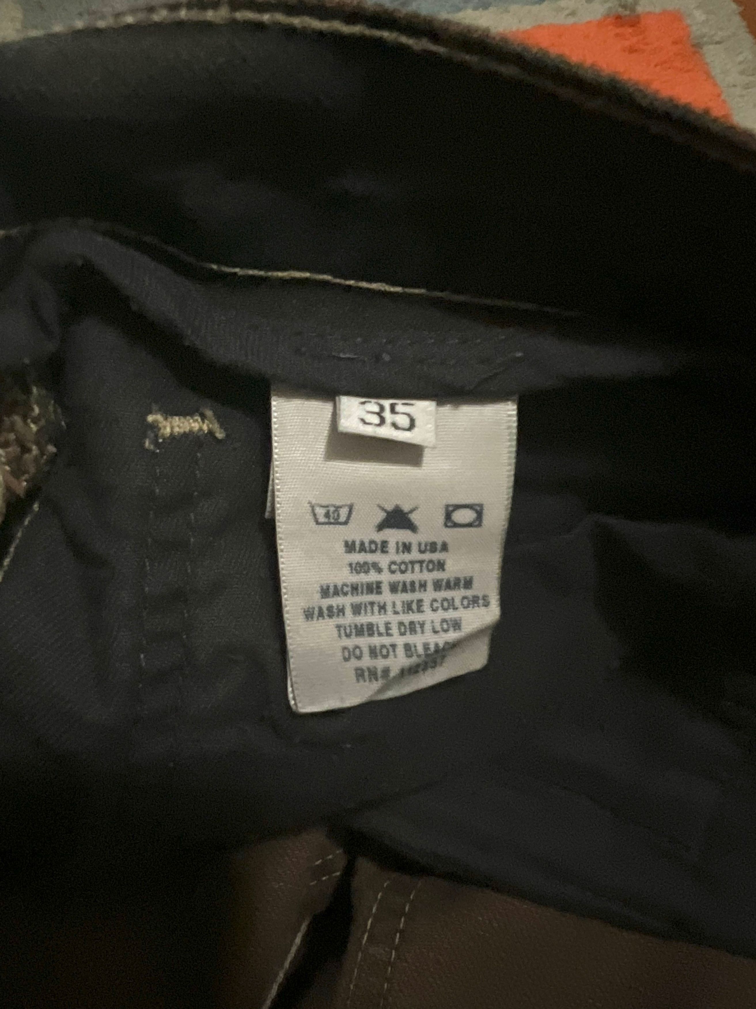 Rick Owens Rick Owens Slab Waxed Dark Brown Denim 2002 Size US 35 - 3 Thumbnail
