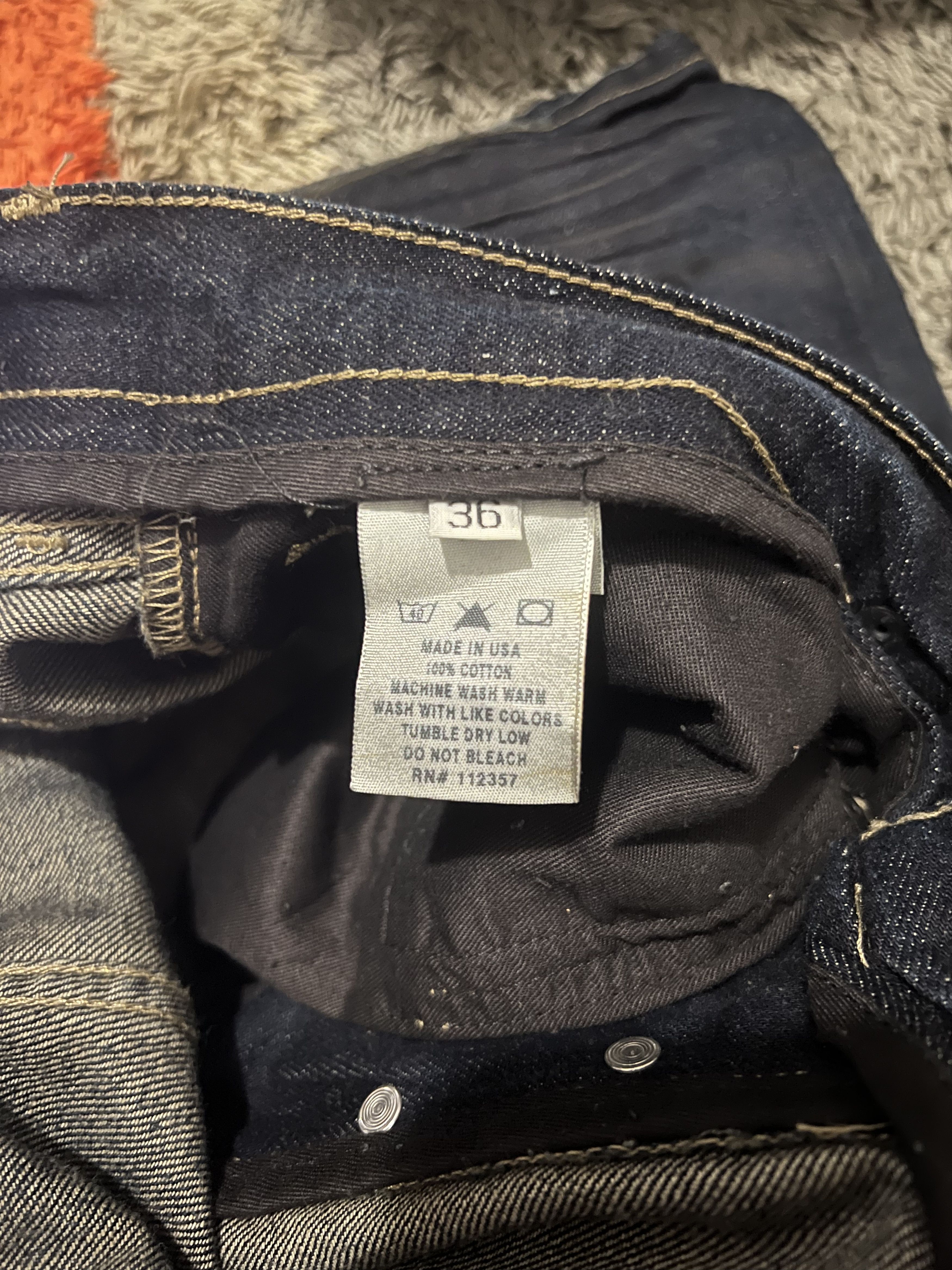 Rick Owens Rick Owens Slab Waxed Dark Rust Blue 2002 Size US 36 / EU 52 - 3 Thumbnail