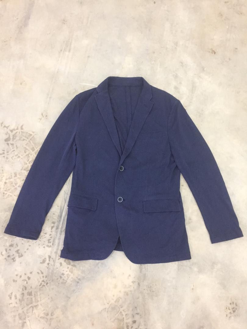 Japanese Brand × Uniqlo Uniqlo Tweed Jacket navy blue Size US S / EU 44-46 / 1 - 2 Thumbnail