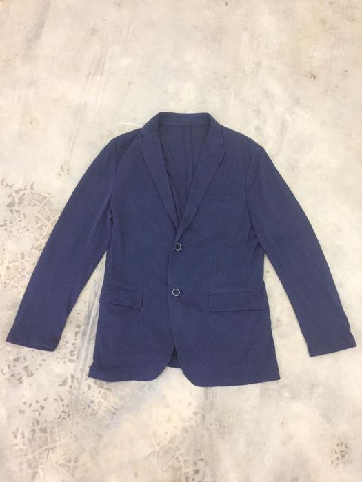 Uniqlo Uniqlo Tweed Jacket navy blue | Grailed